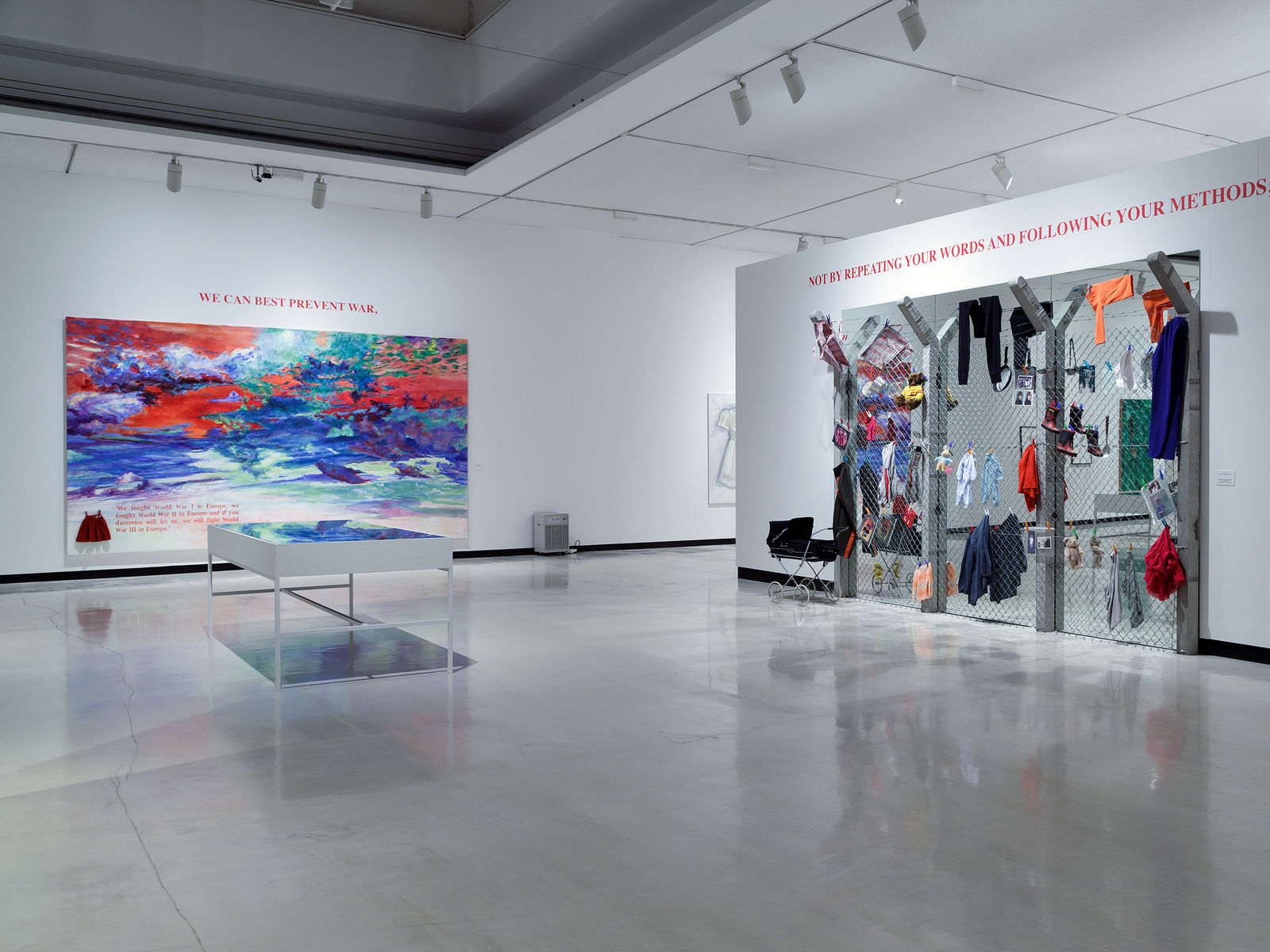 Margaret Harrison, Common Land Greenham. Painting 01, 1989