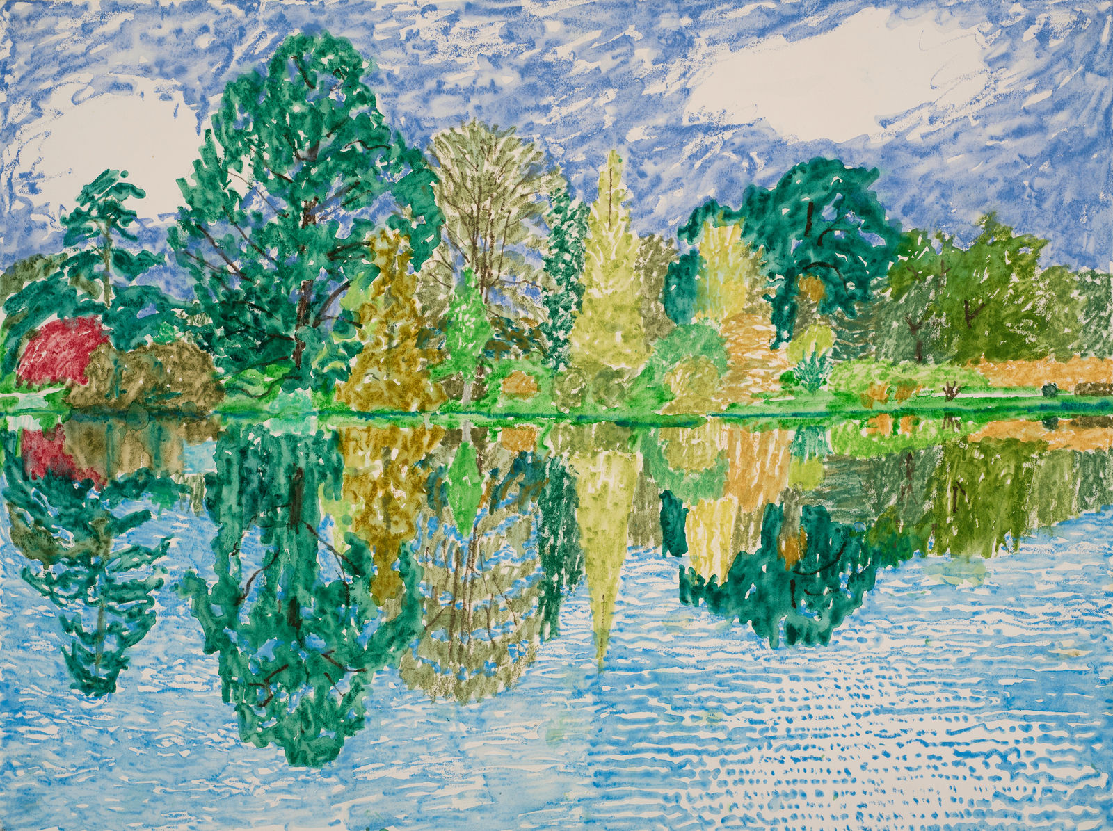 Adrian Berg, First Lake, Sheffield Park Garden, Sussex Weald, 13th & 14th August, 2002