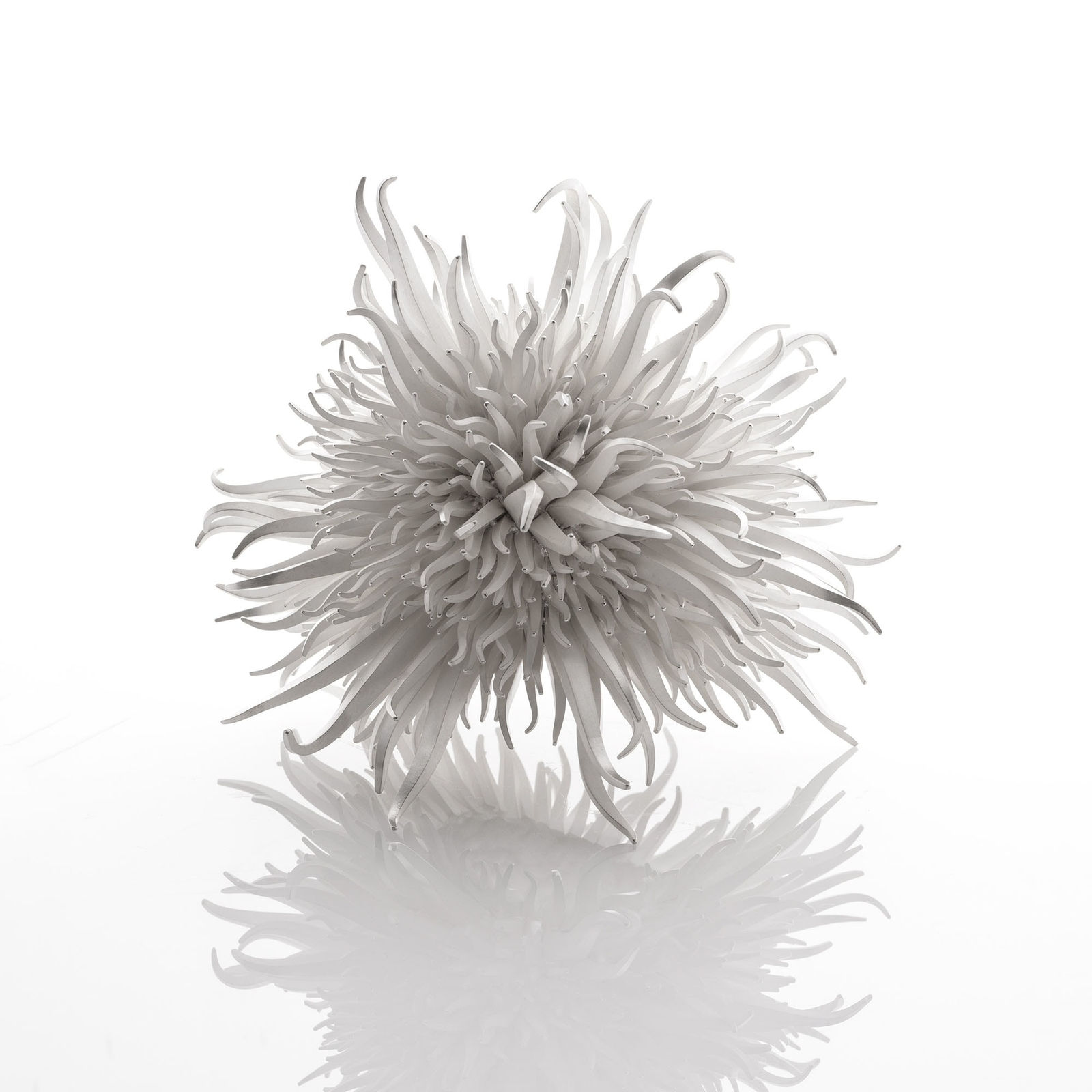 Junko Mori, Silver Organism, Square Spike, 2024