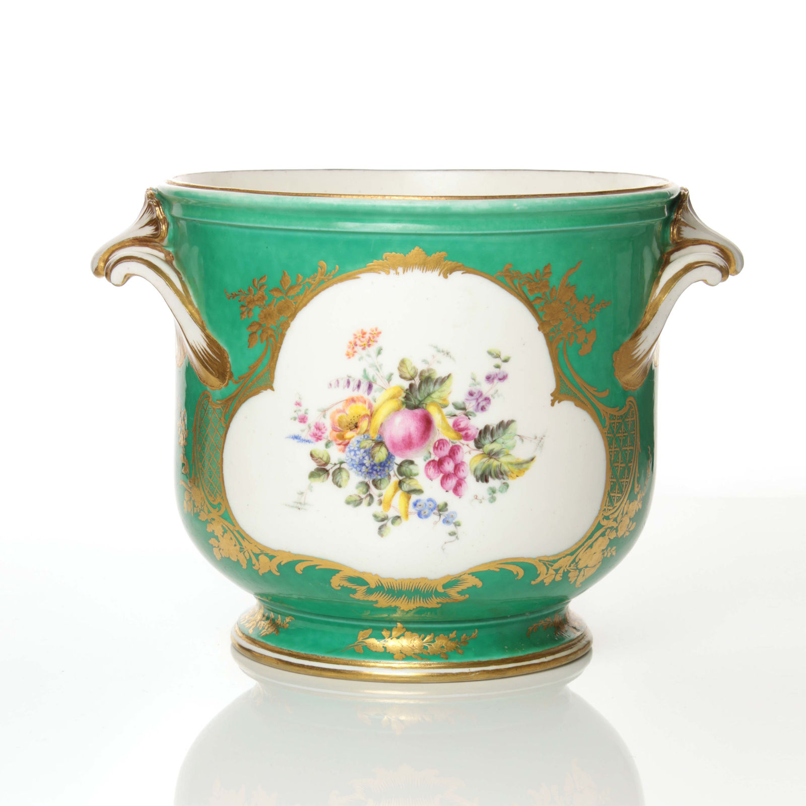 Sèvres Porcelain, A Pair of Royal Soft-Paste Vincennes Porcelain Wine Decanter Coolers, 1757