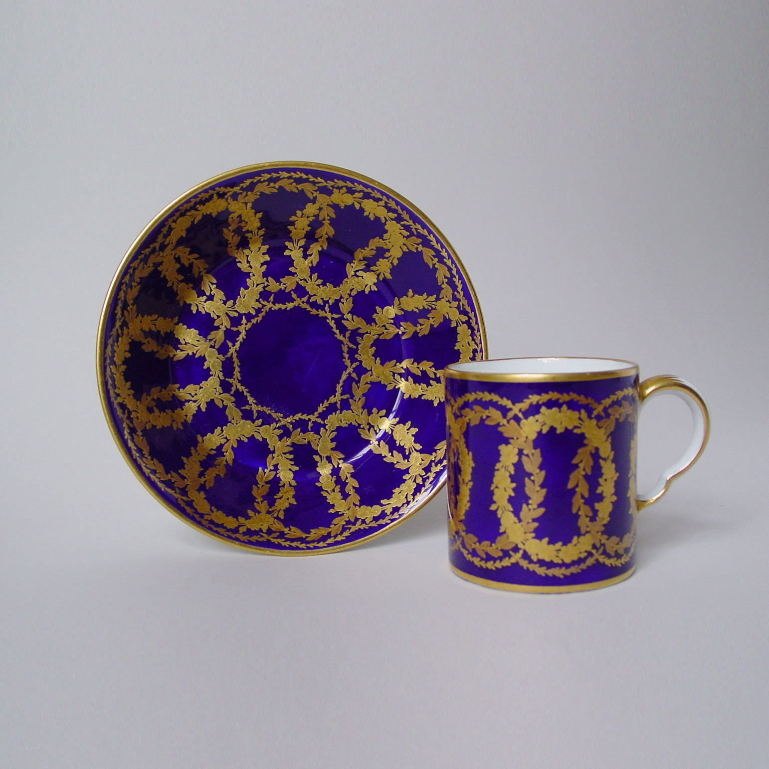 Sèvres Porcelain, A Sèvres Cup & Saucer, circa 1775-80