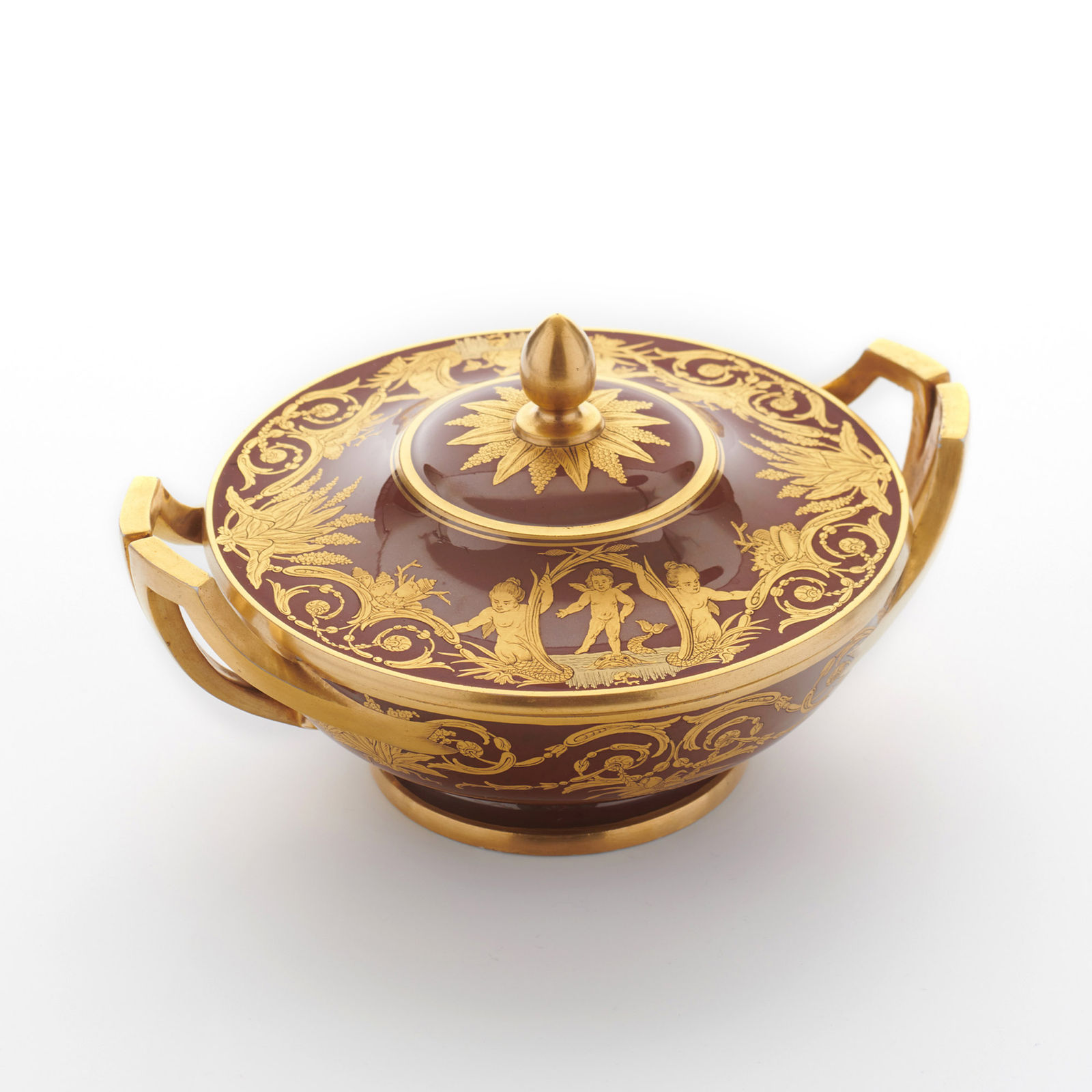 Sèvres Porcelain, A French 18th Century Hard-Paste Sèvres Porcelain Covered Bowl, 1784