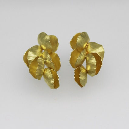 Kayo Saito, Large Blossom Earrings, 2018