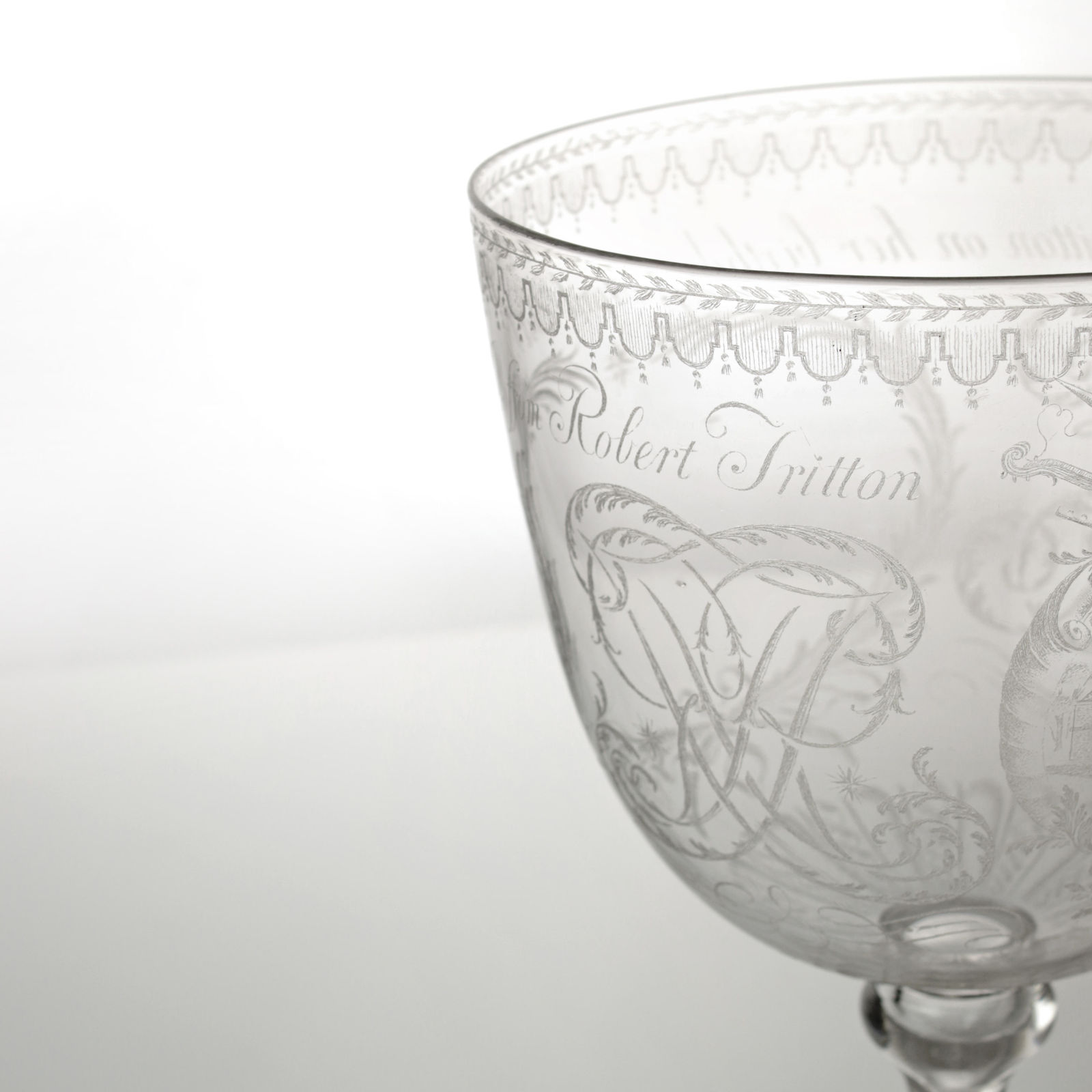 Laurence Whistler, The Godmersham Goblet, designed by Rex Whistler and engraved by Lawrence Whistler’, 1940