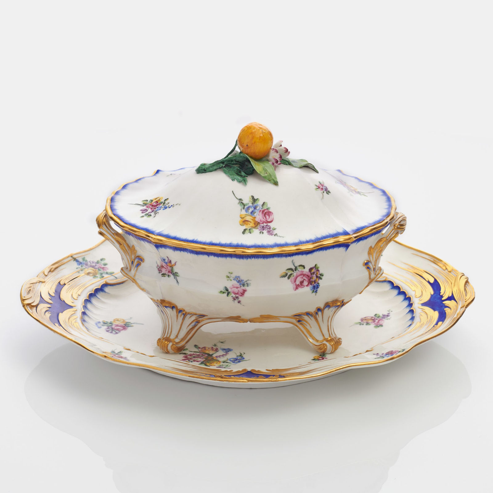 Sèvres Porcelain, A Vincennes Terrine Saxe, 1753-54