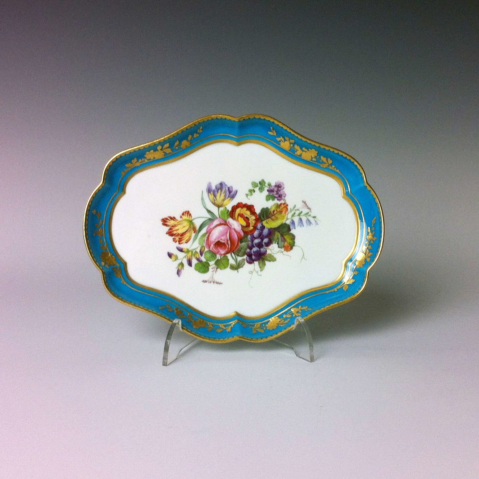 Sèvres Porcelain, A Small Sèvres Porcelain Tray, 1760
