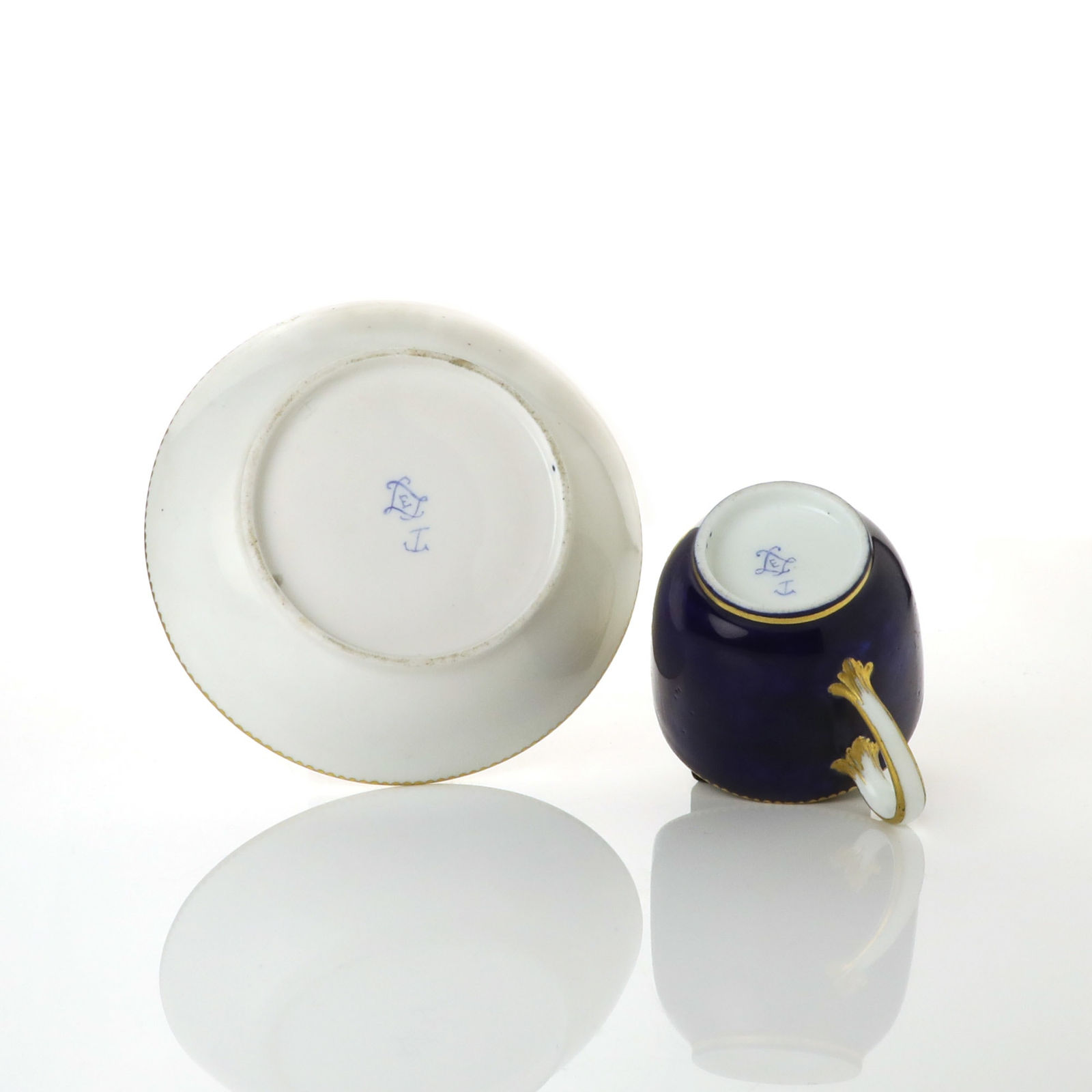 Sèvres Porcelain, A Sèvres Soft-Paste Porcelain Cup & Saucer, 1758