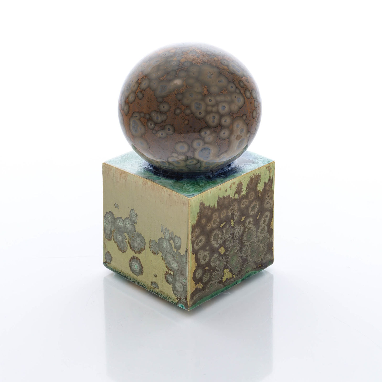 Kate Malone, Sphere and Cube, 2024