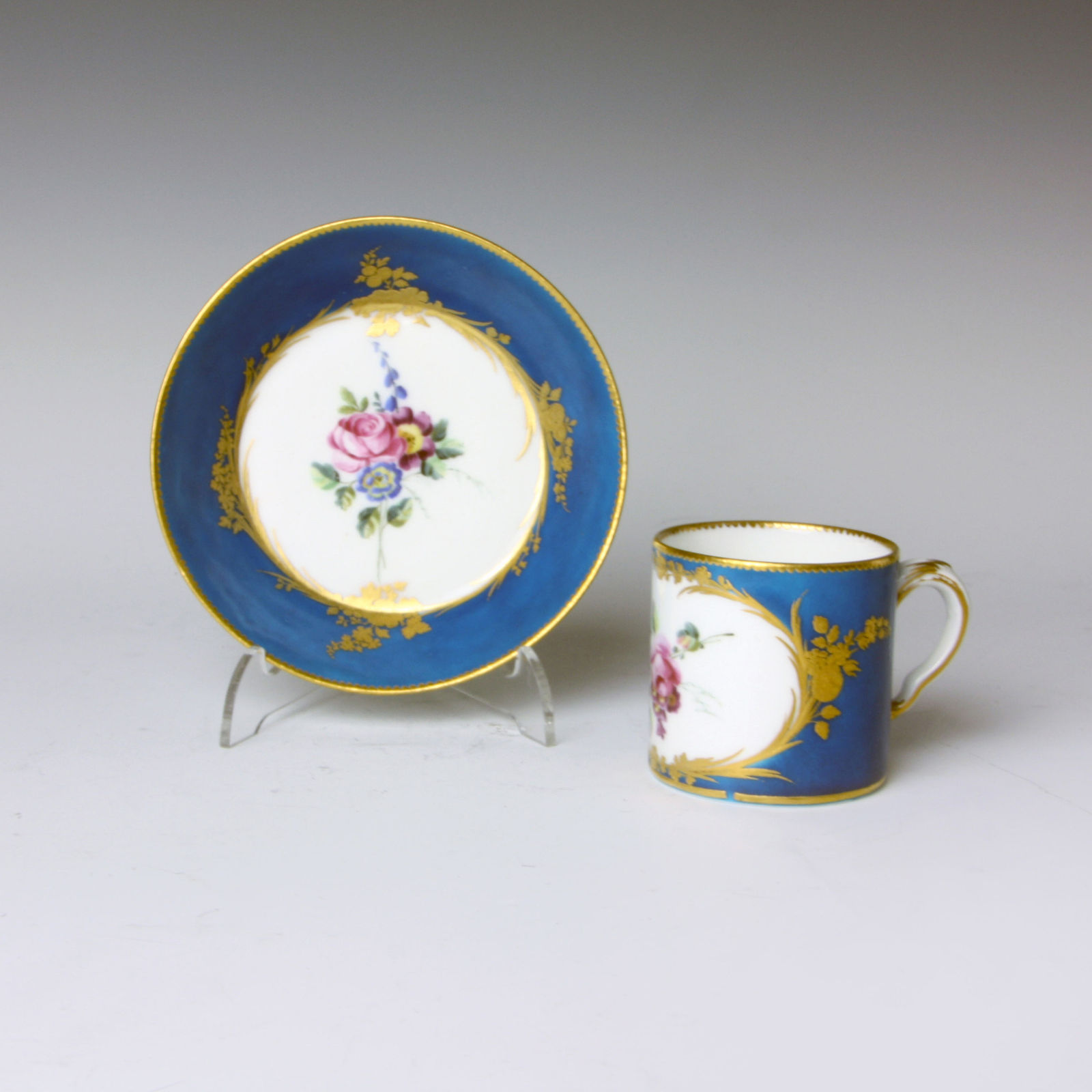 Sèvres Porcelain, A Vincennes Cup & Saucer, 1754-55