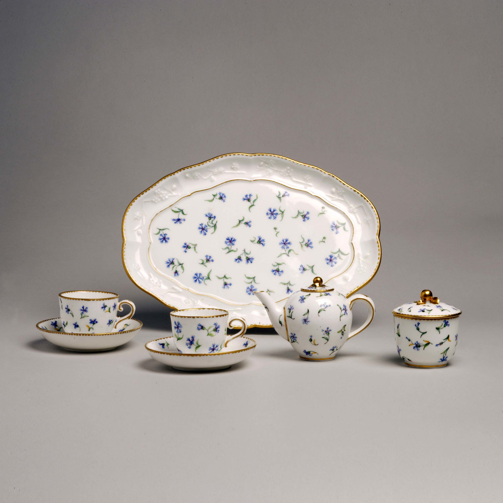 Sèvres Porcelain, A Small Sèvres Tea Service, 1781