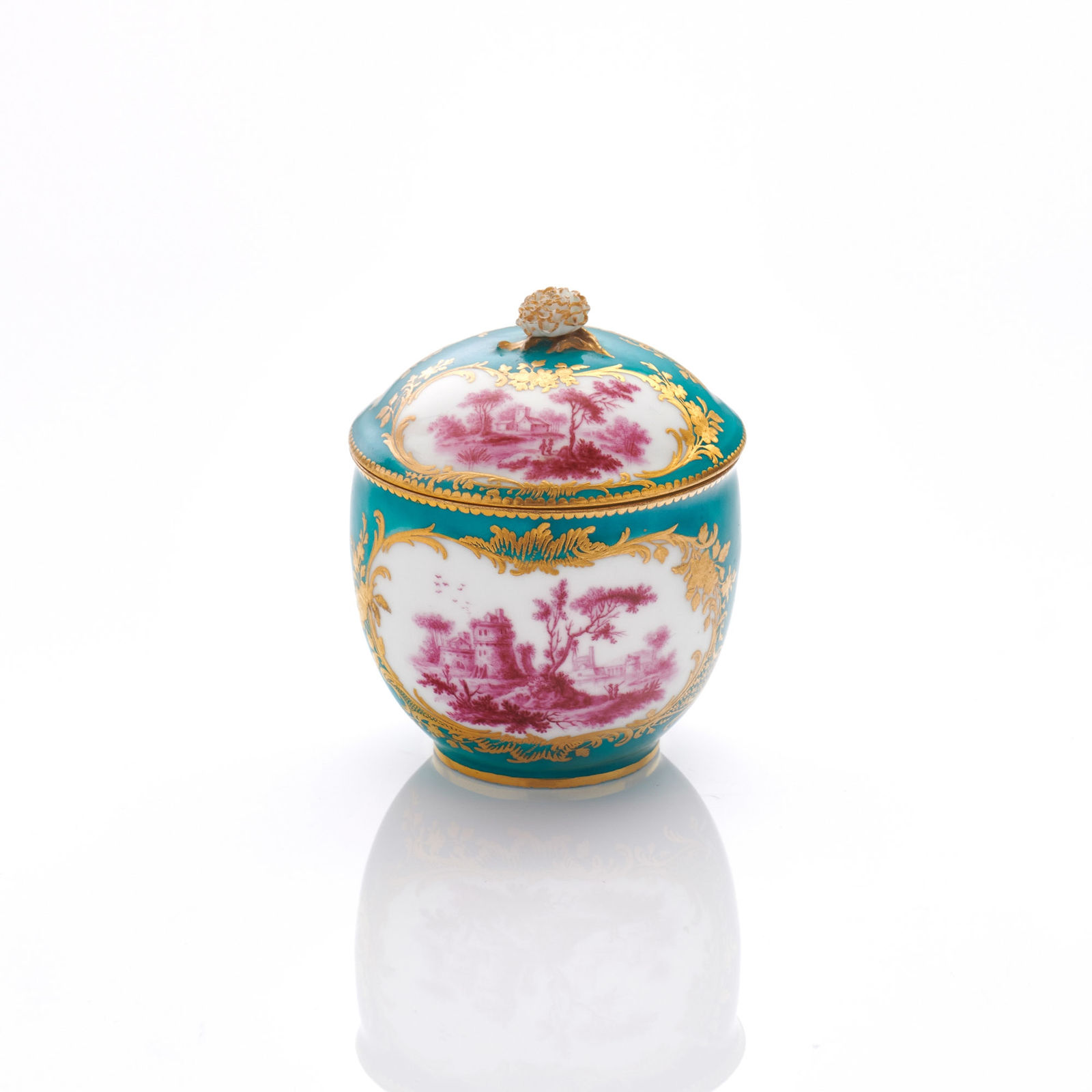 Sèvres Porcelain, A Soft-Paste Sèvres Porcelain Sugar Bowl, 1758