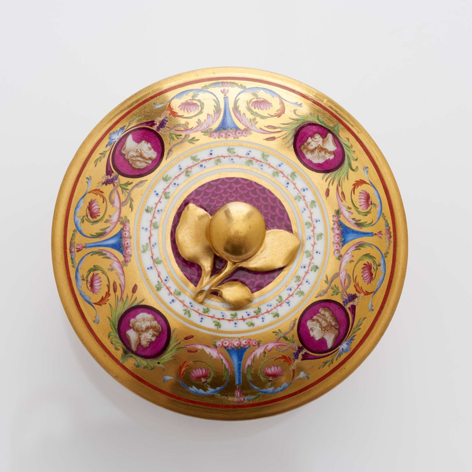 Sèvres Porcelain, A Sèvres Porcelain Sugar Bowl and Cover, 1786