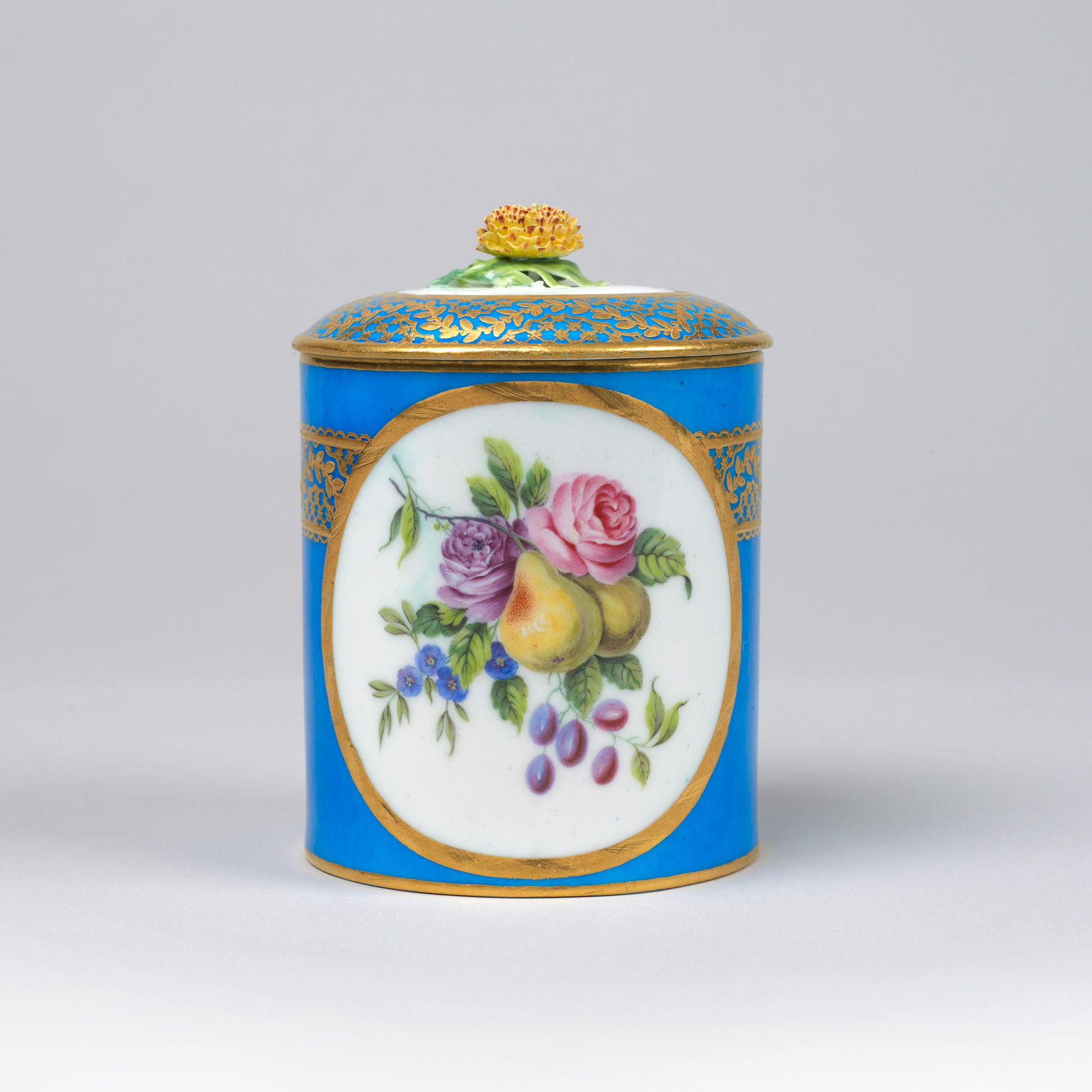 Sèvres Porcelain, A Sèvres Tobacco Jar & Cover, circa 1760-65