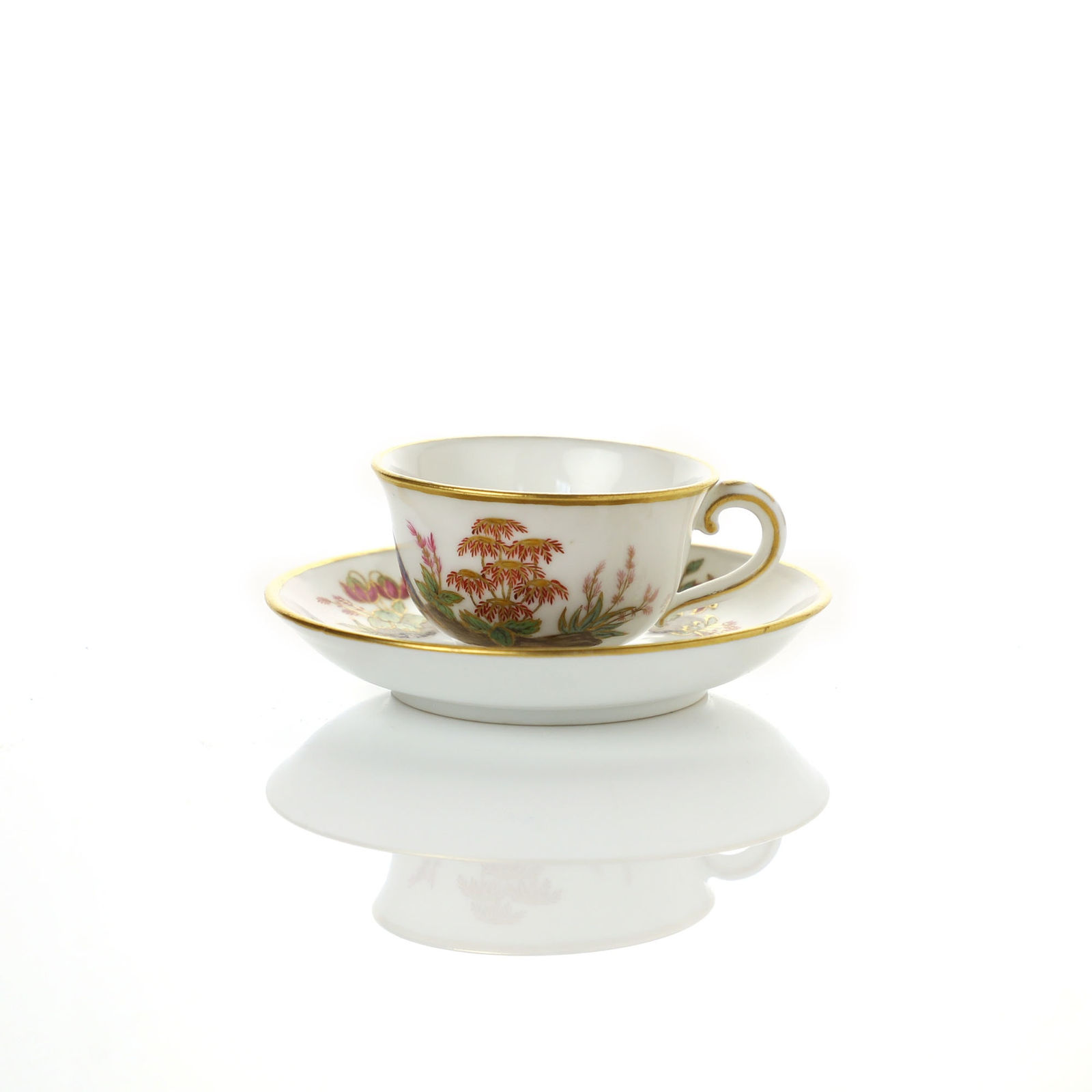 Sèvres Porcelain, A Hard-Paste Sèvres Porcelain Miniature Cup & Saucer, 1778