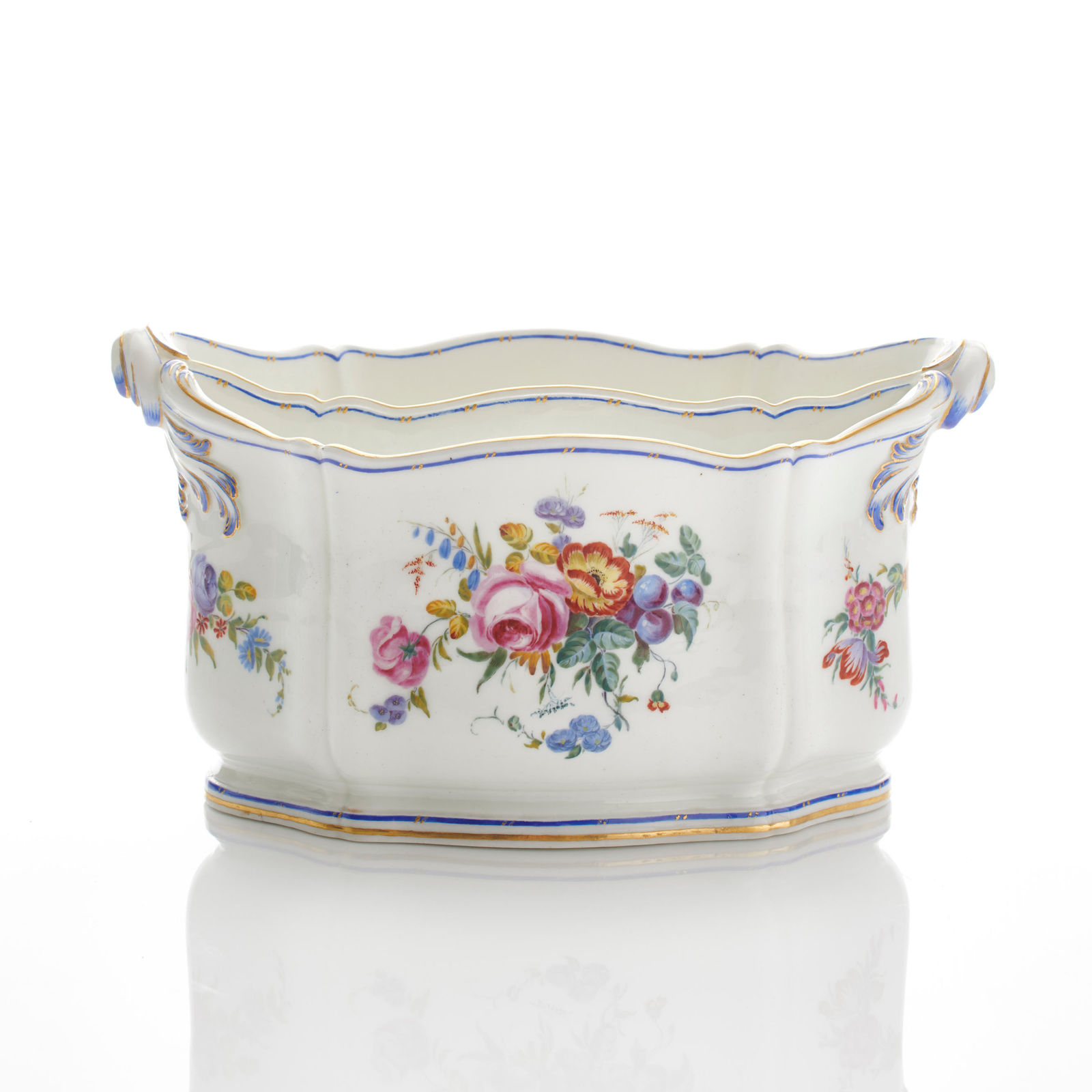 Sèvres Porcelain, A Soft-Paste Sèvres Porcelain Flower Vase, 1759-60