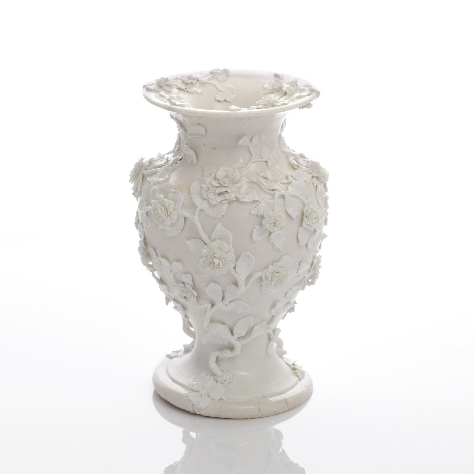 Sèvres Porcelain, A Vincennes Soft-Paste Porcelain Vase Duplessis, circa 1745-48