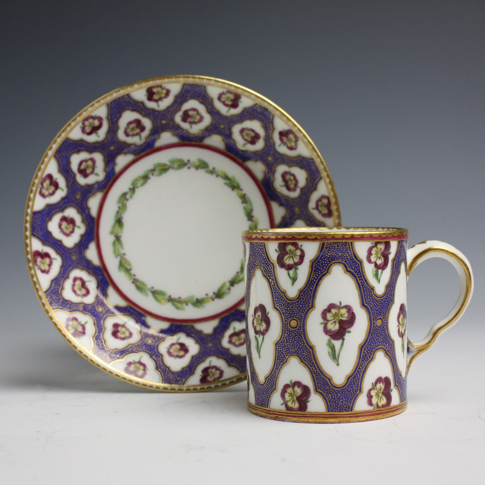 Sèvres Porcelain, A Sèvres Soft-Paste Porcelain Cup & Saucer, 1767