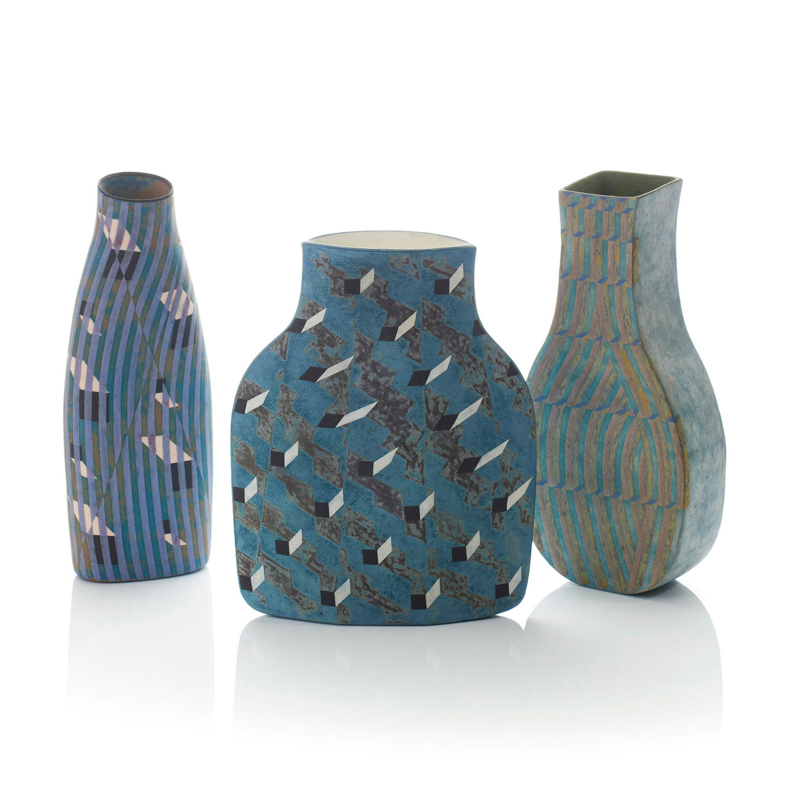 Elizabeth Fritsch, Counterpoint Vase, Cubist Vase with Möbius Loop, 1988