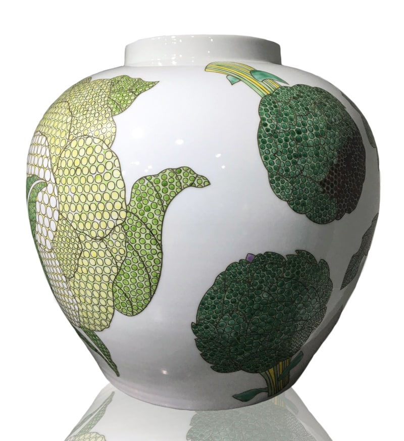 Felicity Aylieff, Cauliflower and Broccoli Vase, 2019