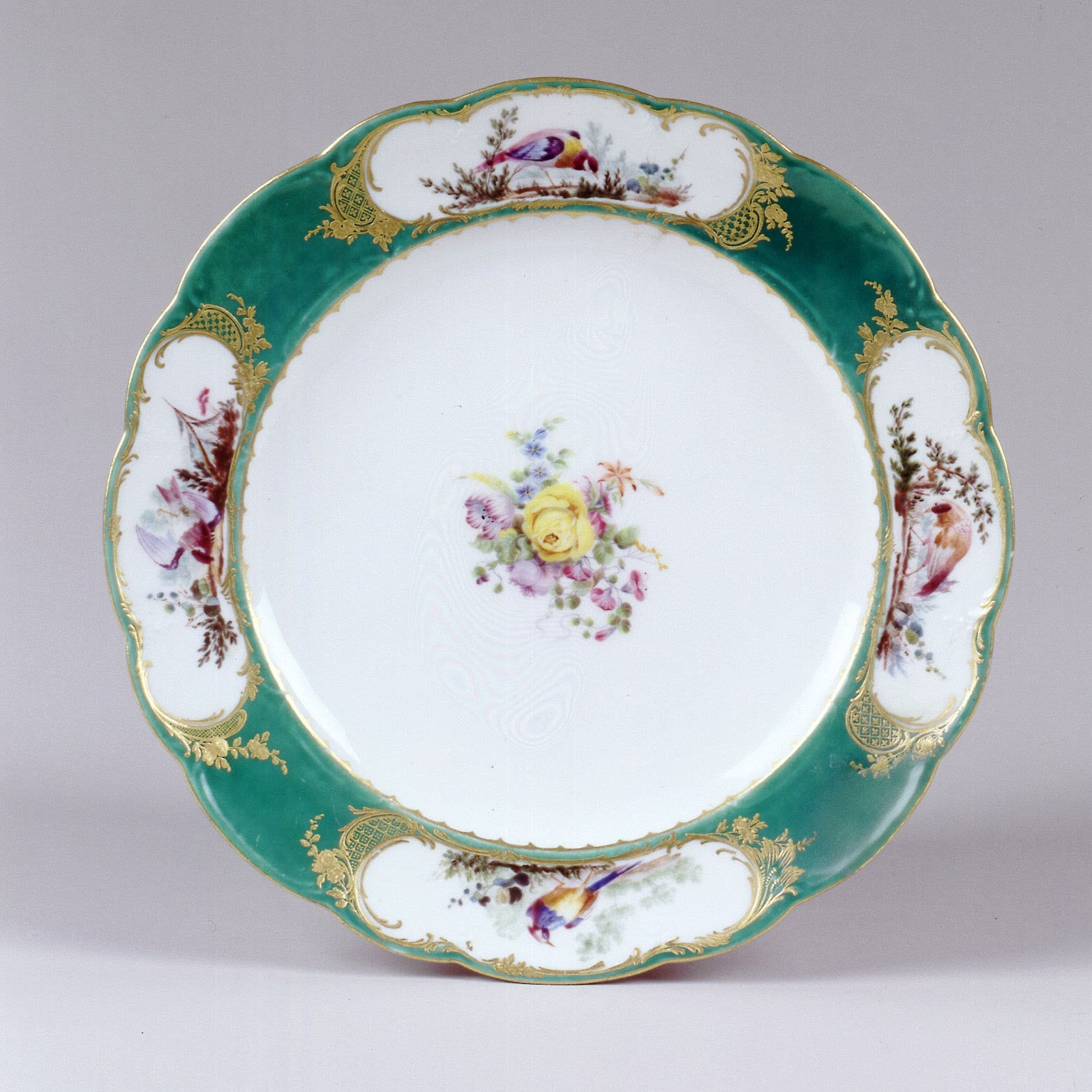 Sèvres Porcelain, A Sèvres Plate, 1757