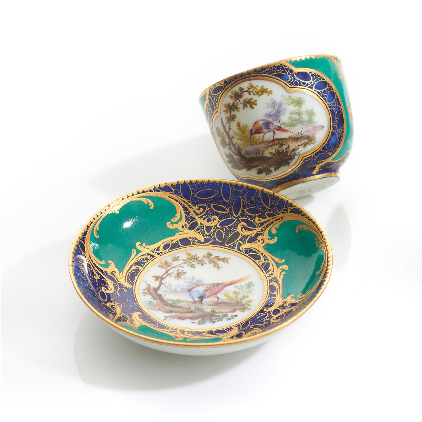 Sèvres Porcelain, A Sèvres Porcelain Cup & Saucer, 1759