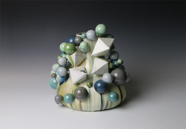 Kate Malone, Atomic Pyramid Magma Vase, 2014