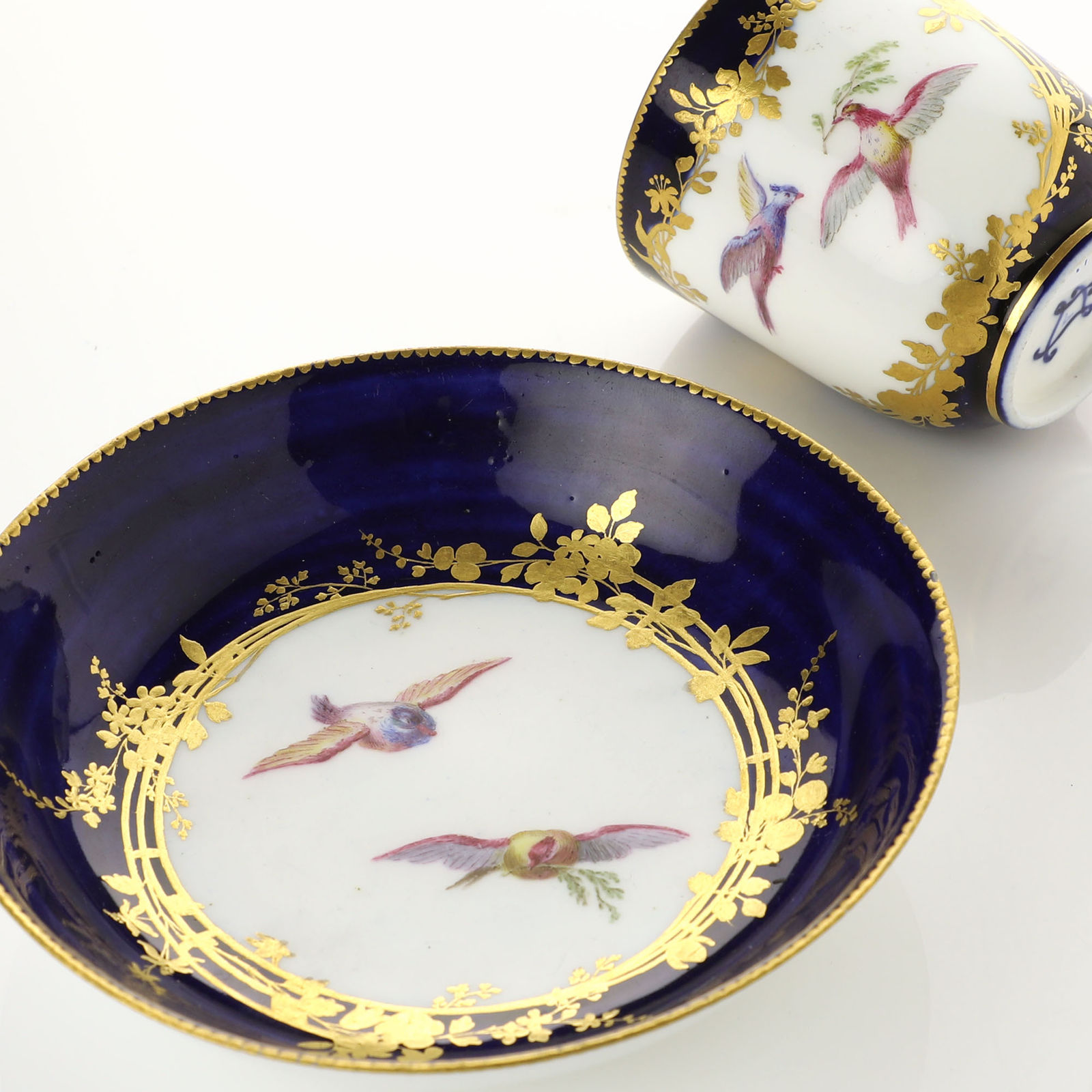 Sèvres Porcelain, A Soft-Paste Vincennes Cup & Saucer, 1754