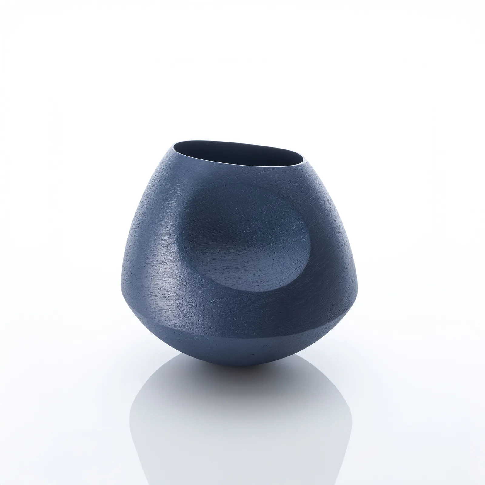 Ashraf Hanna, Blue Angular Vessel, 2025