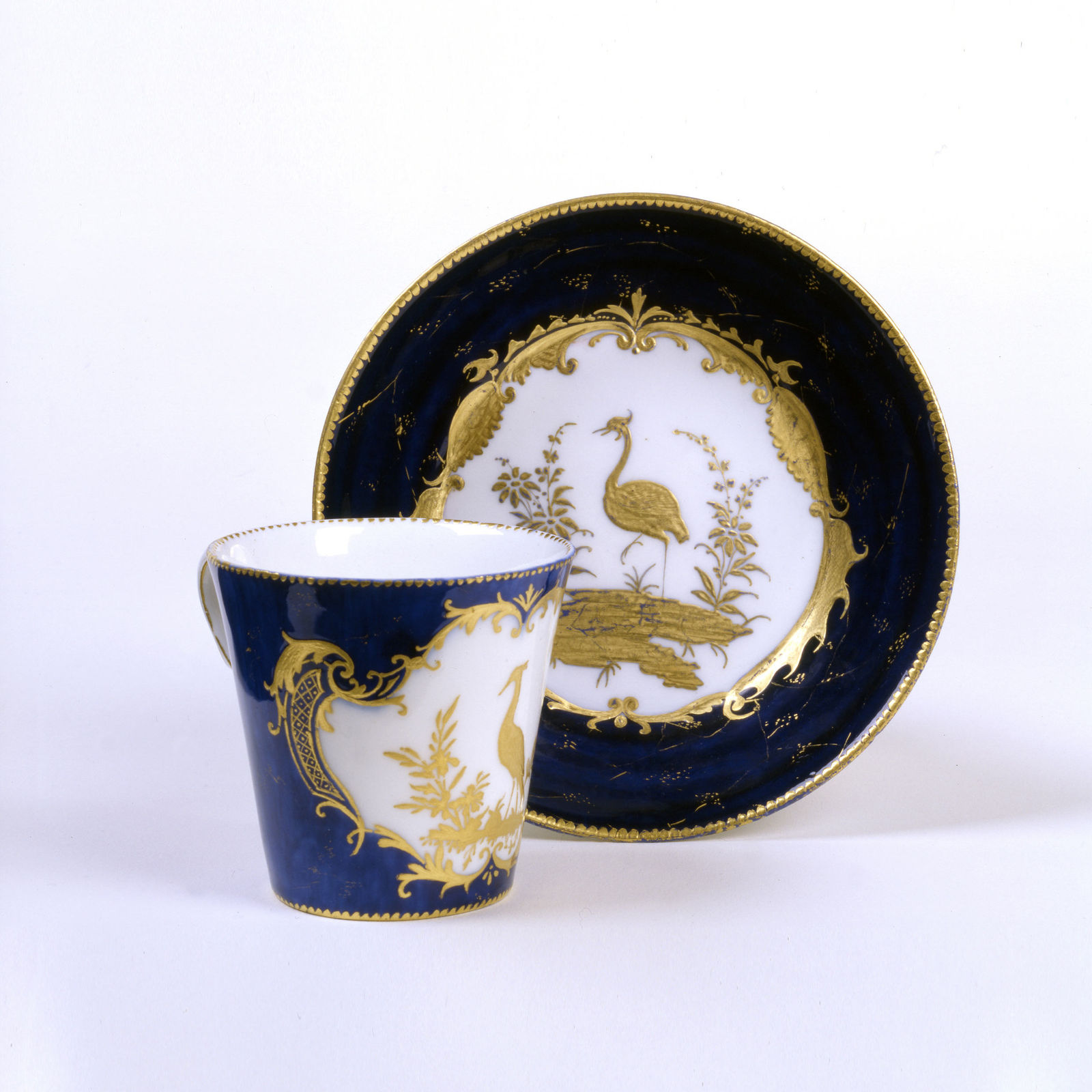 Sèvres Porcelain, An Early Vincennes Cup & Saucer, circa 1751-52