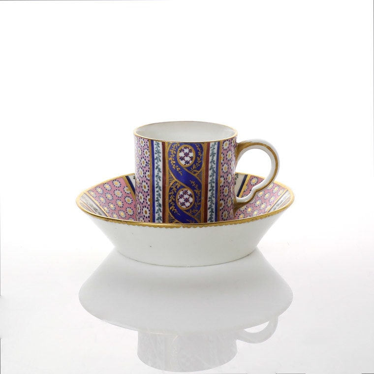 Sèvres Porcelain, A Soft-Paste Sèvres Porcelain Cup and Saucer, circa 1765-70