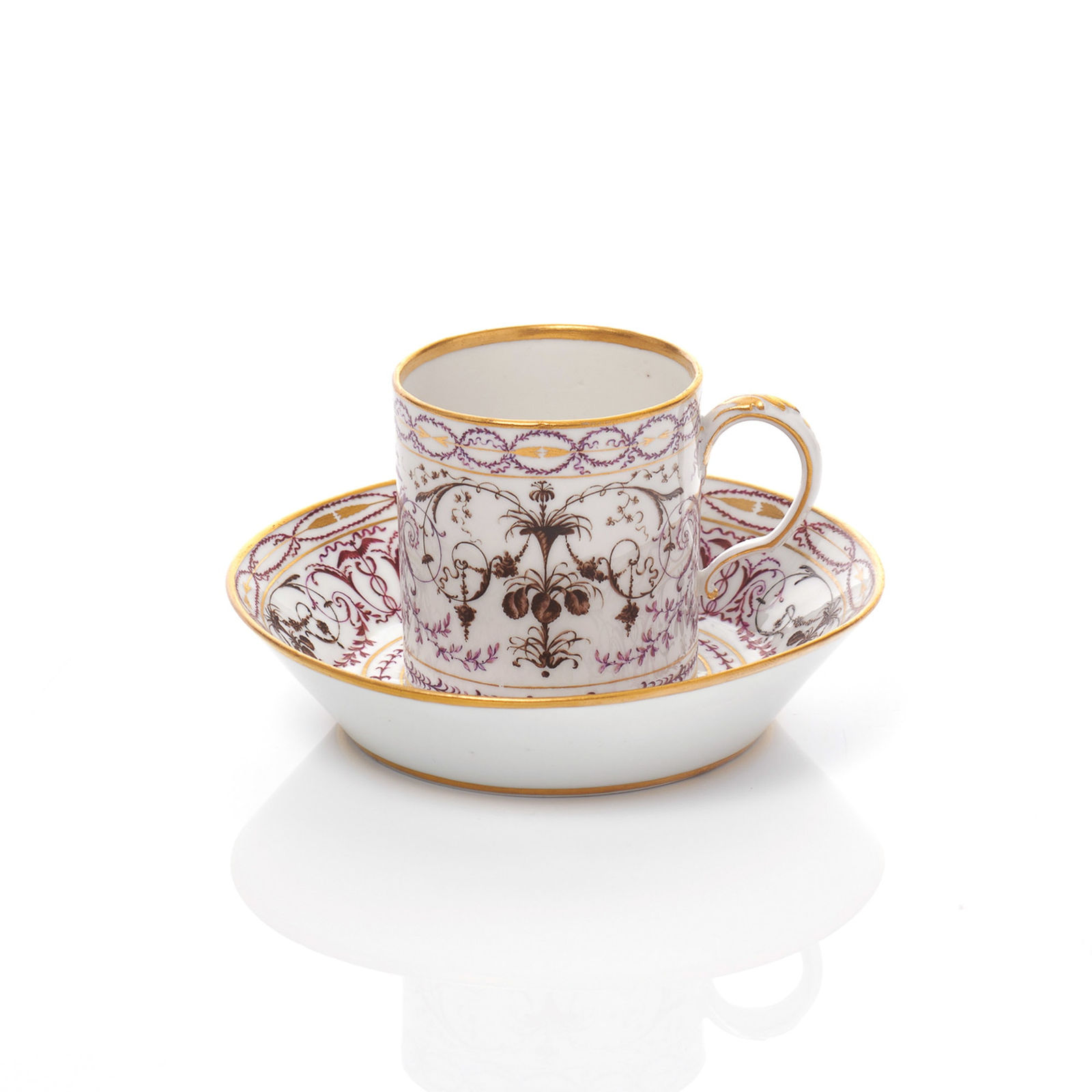 Sèvres Porcelain, A Hard-Paste Sèvres Porcelain Cup & Saucer, 1788