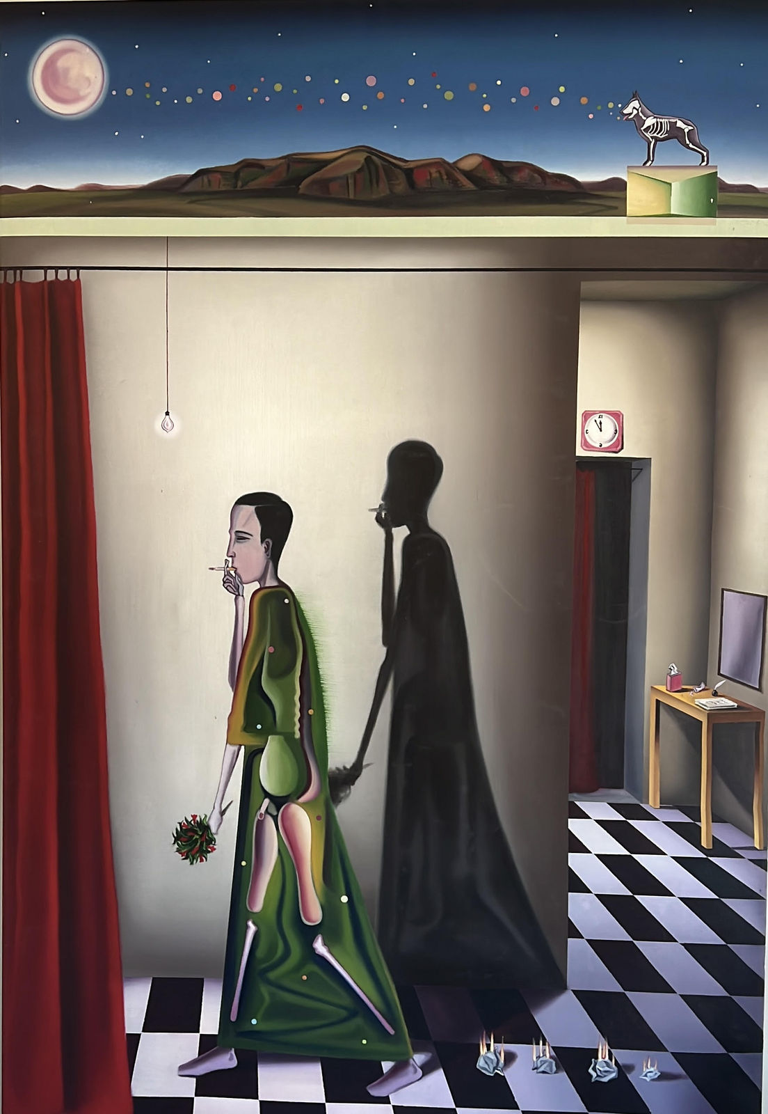 Satyanand Mohan, Insomnia painting #1/4 +20 (after Crosby, Stills, Nash & Young), 2006