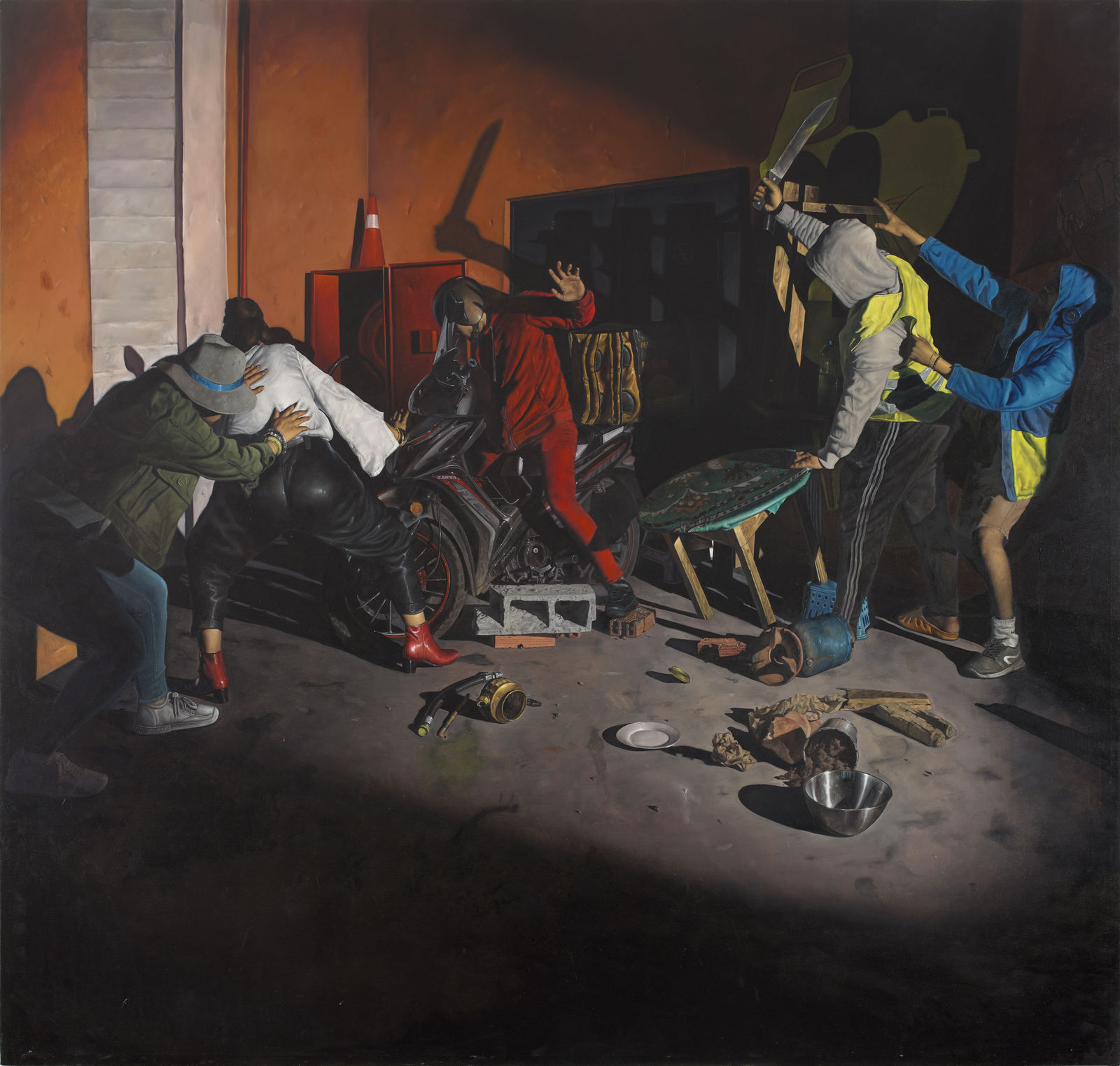 Clair-Obscur, modern, 17th century oil painting, hyperrealist