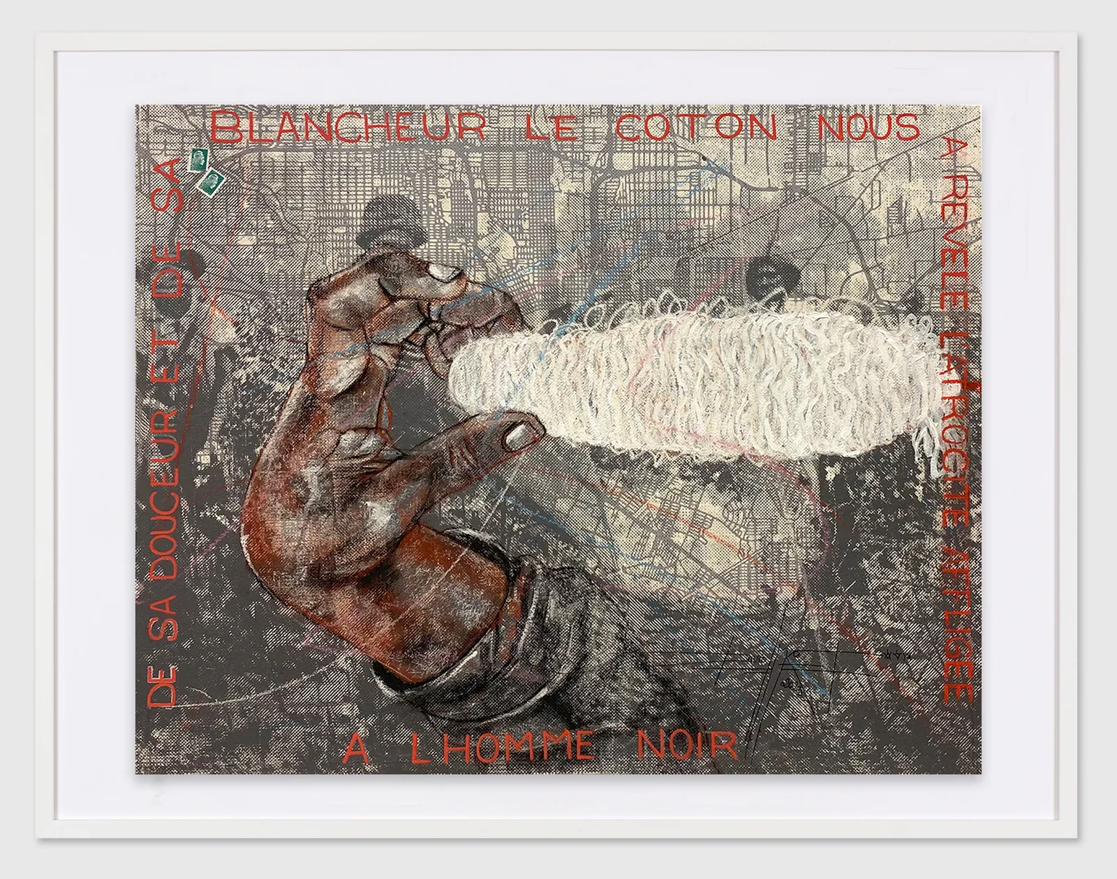 ean David Nkot painting. Cameroonian Artist. Contemporary African art in Paris. AFIKARIS PARIS. Environmental issues. Bold colors. Colorful painting. 1-54 Marrakech. Abstract.