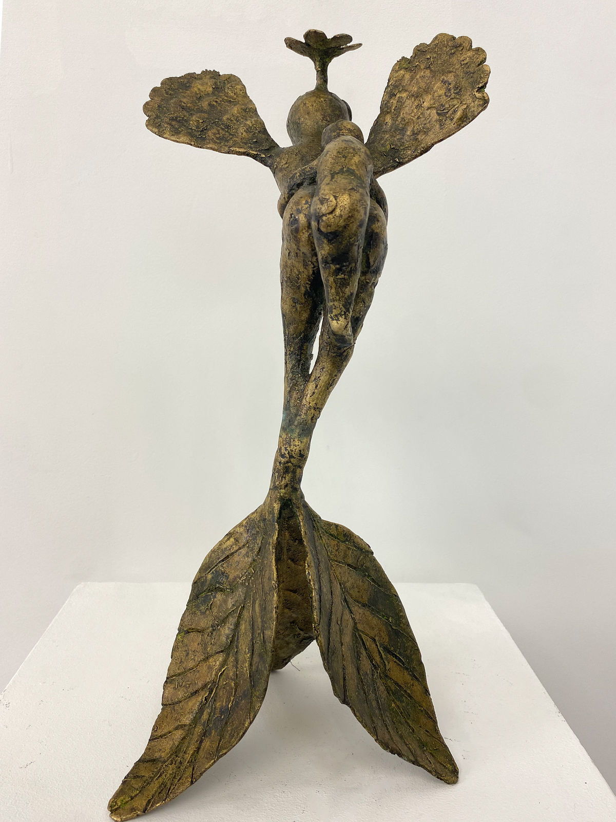Hervé Yamguen sculpture. Bronze. Historical Cameroonian artist. Abstract figurative. AFIKARIS Gallery. Contemporary African Art in Paris. Cercle Kapsiki.