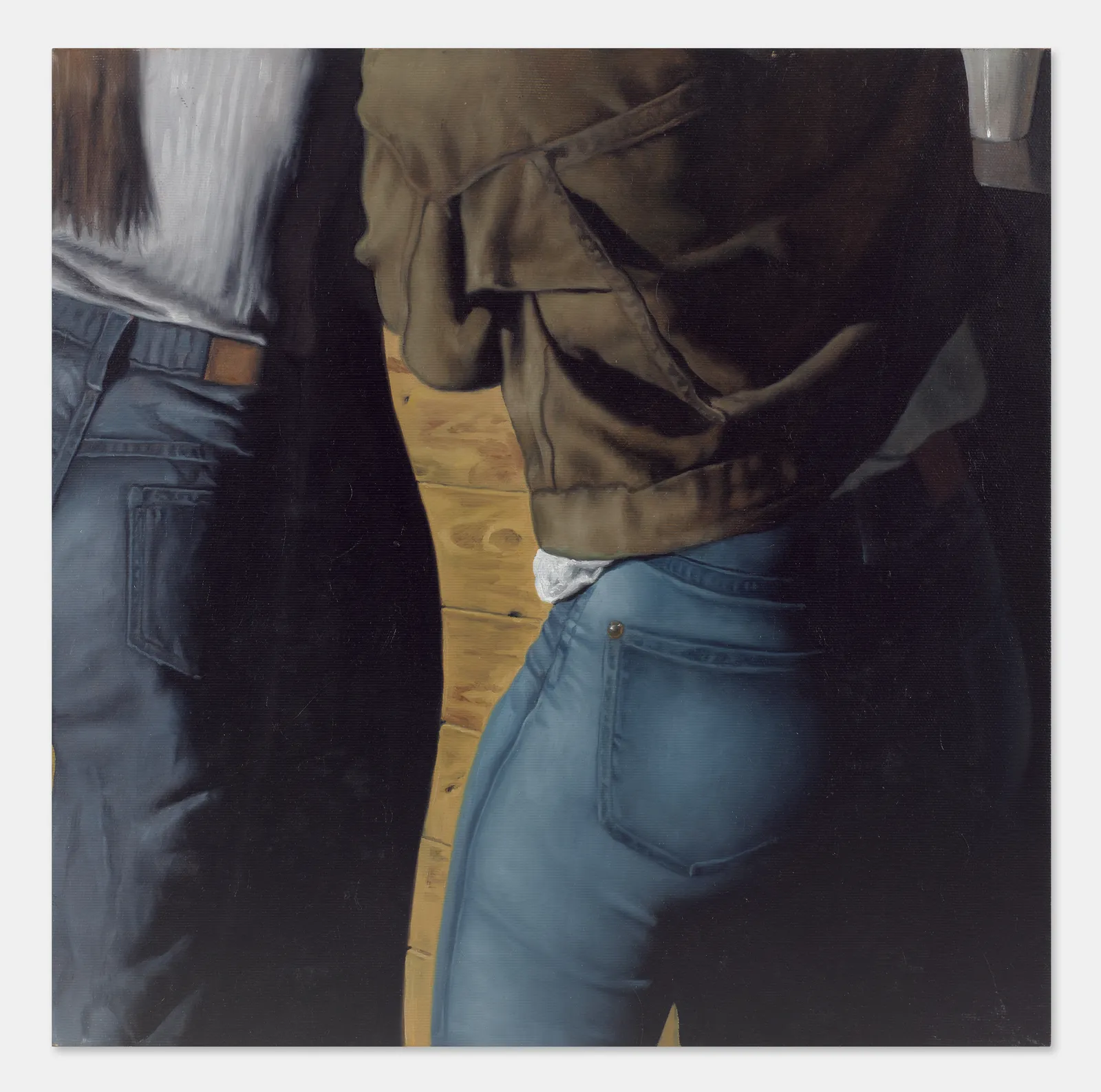 Figurative painting by Mohamed Saïd Chair, contemporary Moroccan artist. His works reinvent the human figure through a chiaroscuro aesthetic inherited from 17th century oil painting, blending hyperrealism and modern sensibility. AFIKARIS Gallery, contemporary African art in Paris. Peinture figurative de Mohamed Saïd Chair, artiste marocain contemporain. Ses œuvres réinventent la figure humaine dans une esthétique du clair-obscur héritée de la peinture à l'huile du XVIIe siècle, mêlant hyperréalisme et sensibilité moderne. Galerie AFIKARIS, art contemporain africain à Paris.