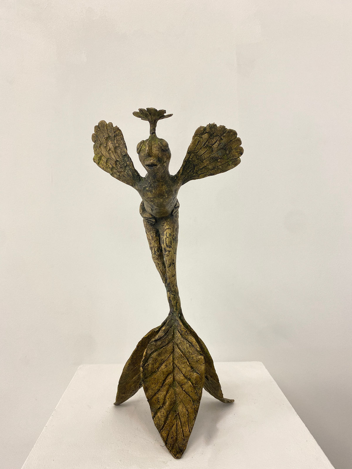 Hervé Yamguen sculpture. Bronze. Historical Cameroonian artist. Abstract figurative. AFIKARIS Gallery. Contemporary African Art in Paris. Cercle Kapsiki.