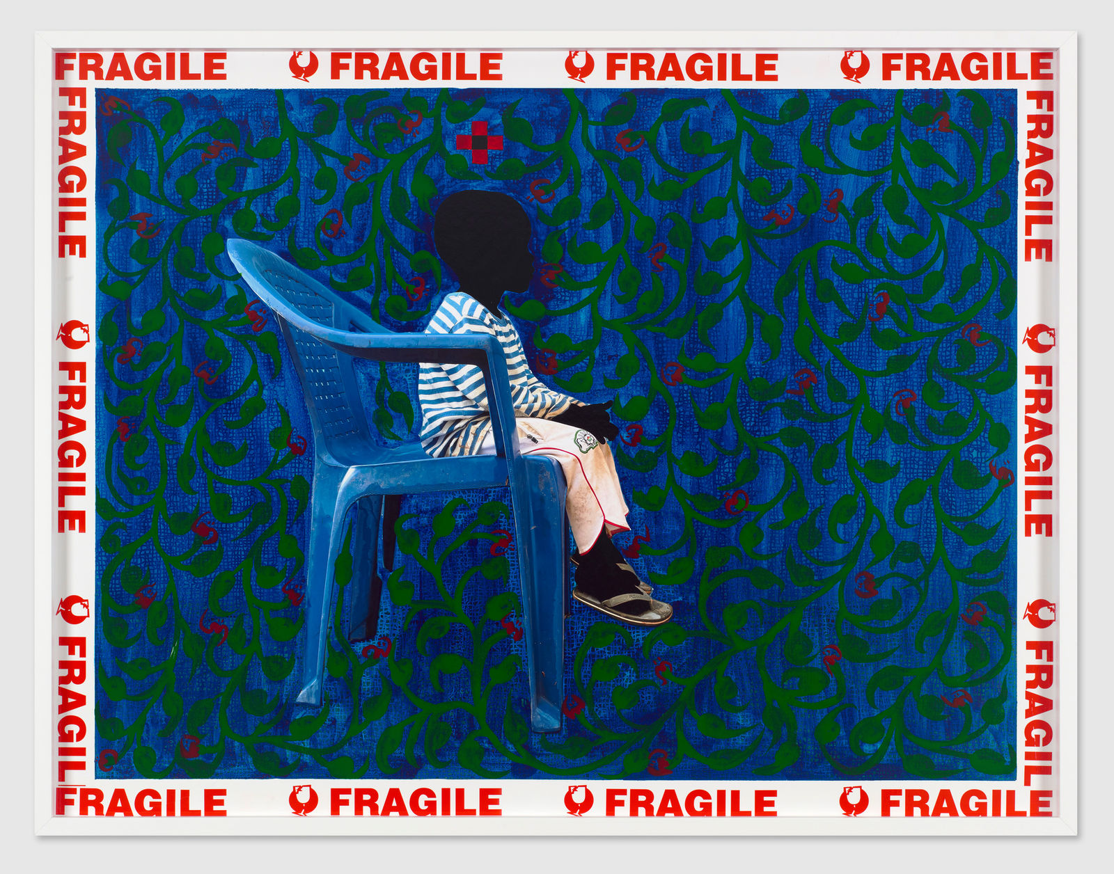 Figurative and poetic photography/painting by Saidou Dicko, self-taught Burkinabè artist. His works echo Peulh tradition with painted photography and a contemporary sensitivity. AFIKARIS Gallery, contemporary African art in Paris.