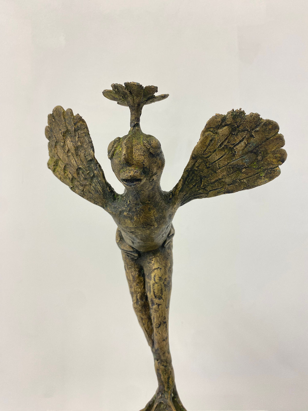 Hervé Yamguen sculpture. Bronze. Historical Cameroonian artist. Abstract figurative. AFIKARIS Gallery. Contemporary African Art in Paris. Cercle Kapsiki.