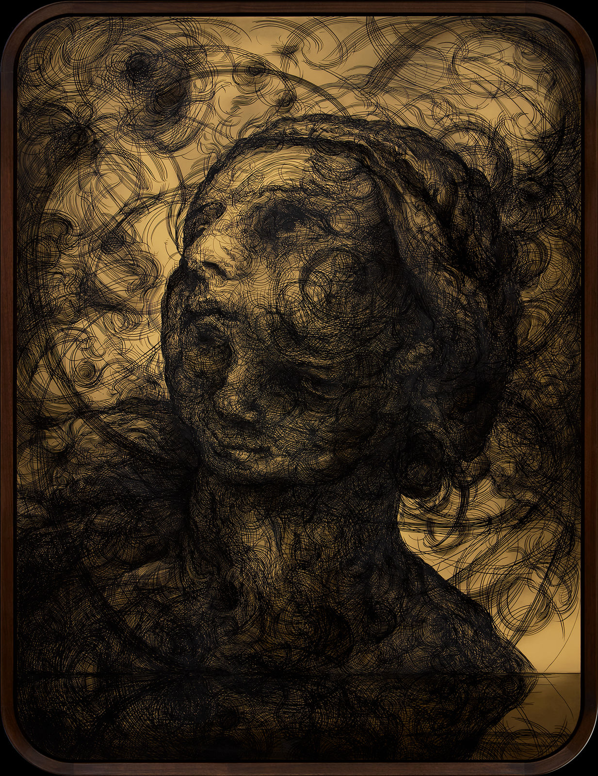 Glenn Brown, Living in the Sun, 2025