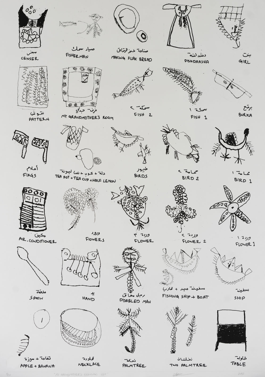 My Grandmother’s Drawings Key, 2015