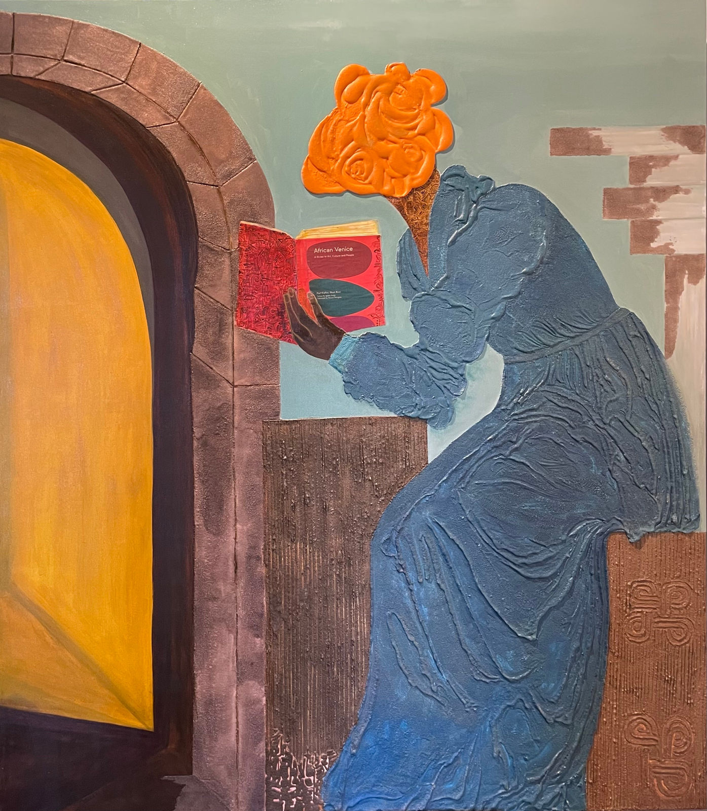 Osaru Obaseki, Myth of the Cave: Seeking II, 2024