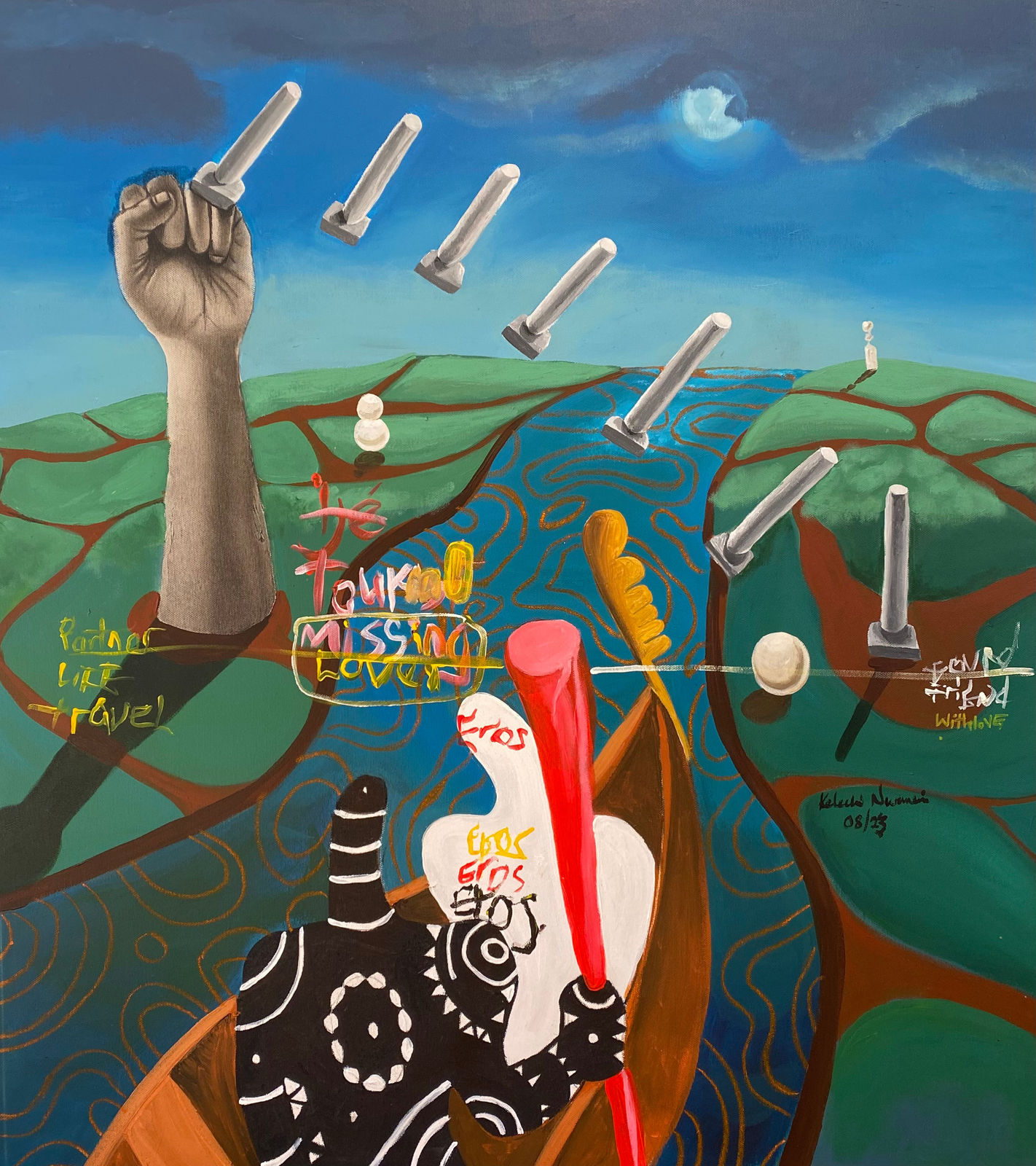 Kelechi Charles Nwaneri, Postcard 4: Journey, 2023