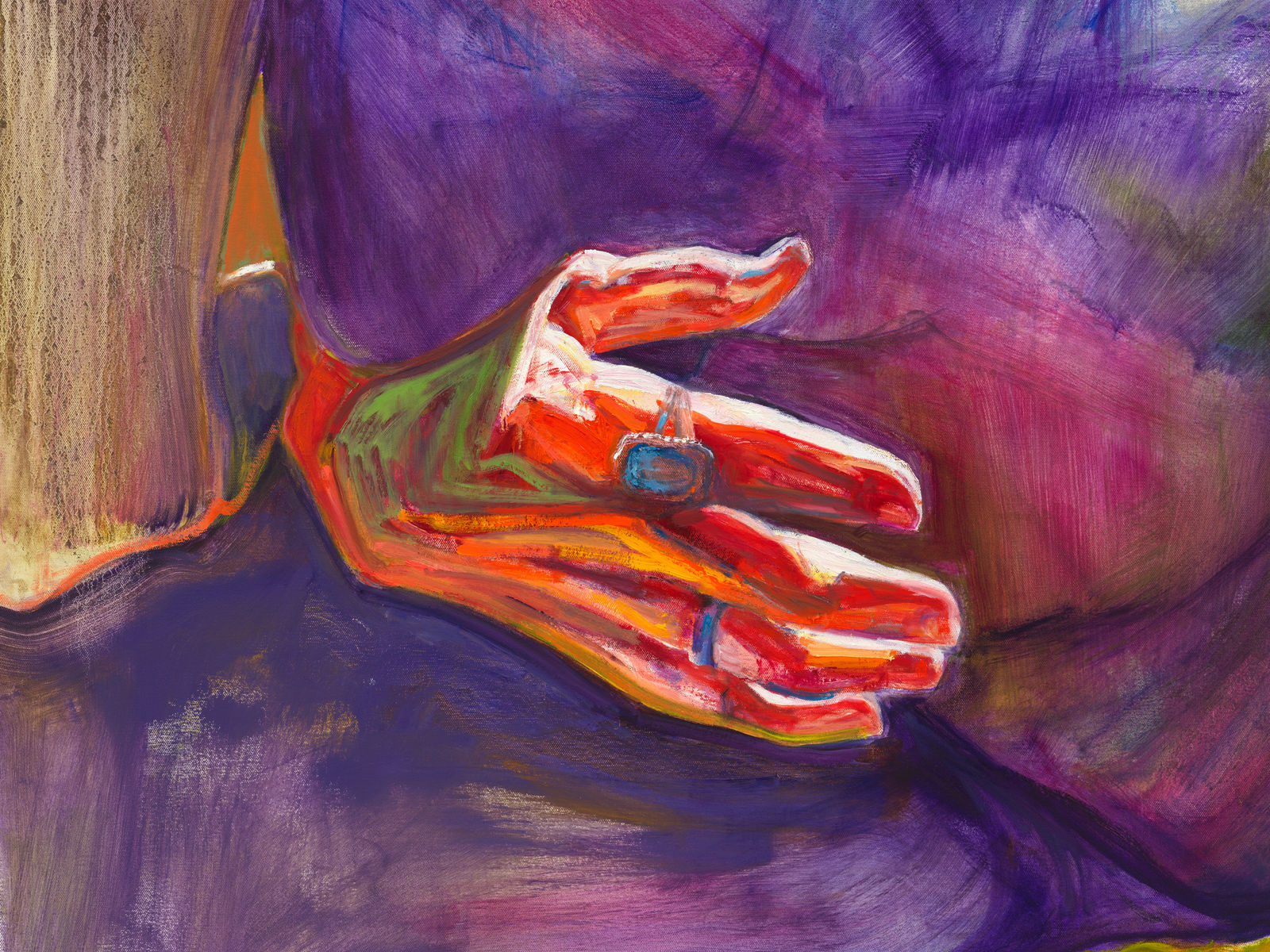 Joan Semmel, Red Hand, 2019