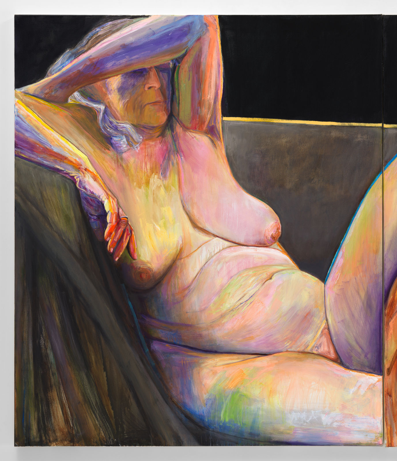 Joan Semmel, Couch Diptych, 2019