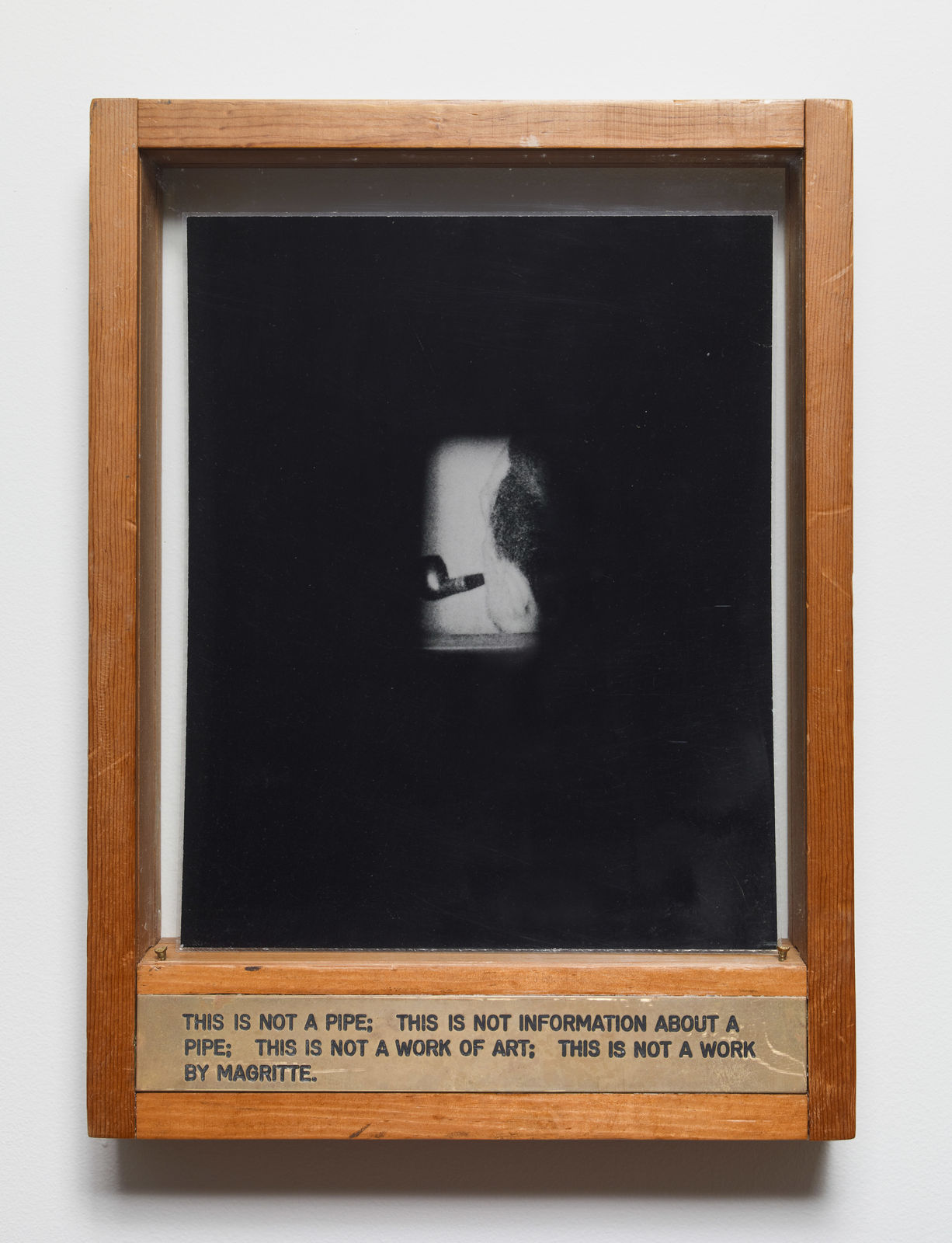 Luis Camnitzer, This is not a pipe. This is not information about a pipe. This is not a work of art. This is not a work by Magritte., 1974