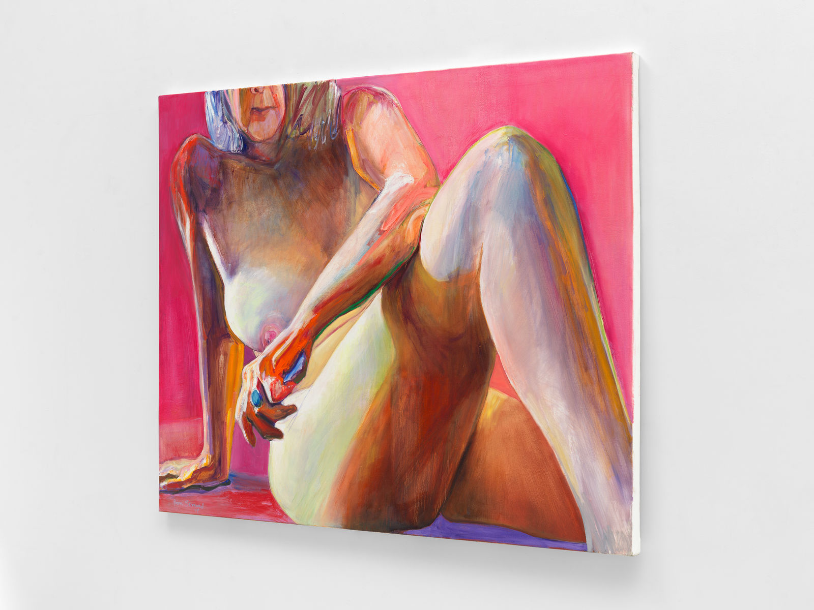 Joan Semmel, Pink Lean, 2019