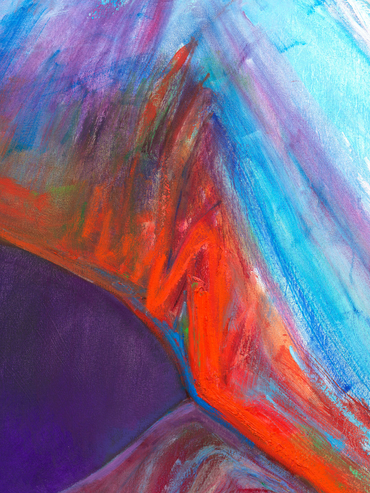 Joan Semmel, Red Floor, 2020