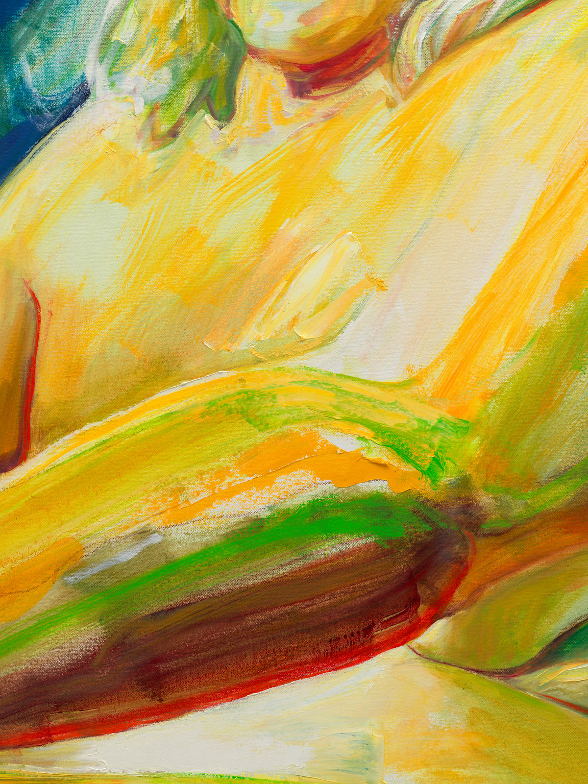 Joan Semmel, Touching Toes, 2019