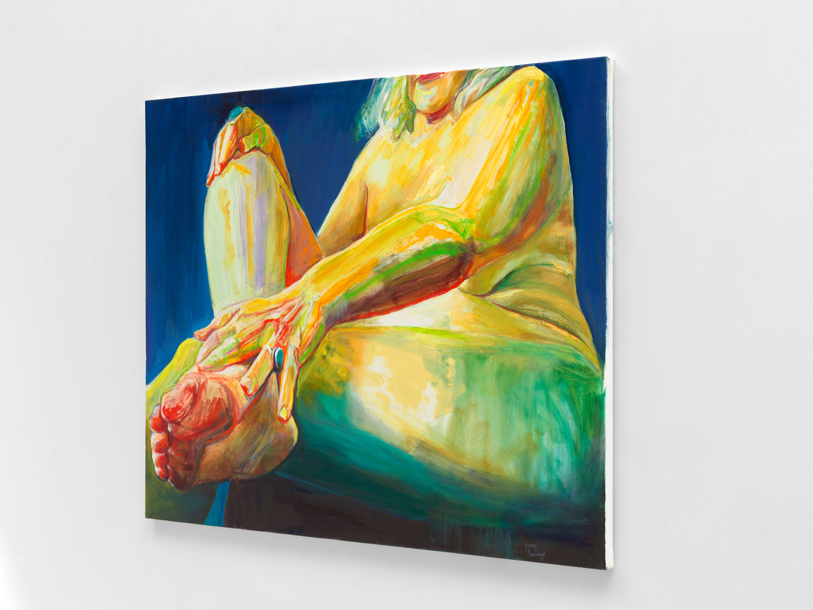 Joan Semmel, Touching Toes, 2019